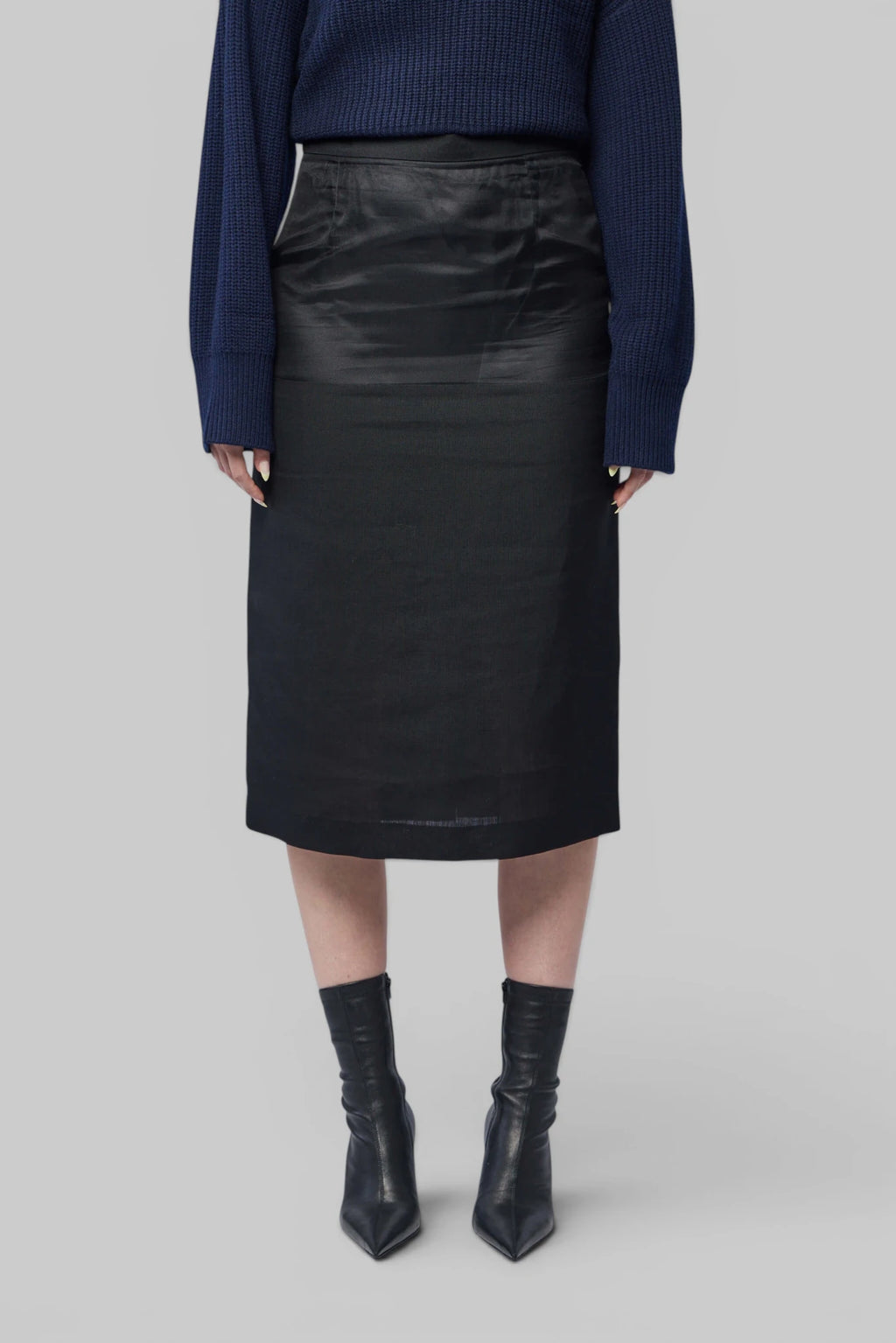 Frenken - Stroke Sliced Organza Skirt - LABELS