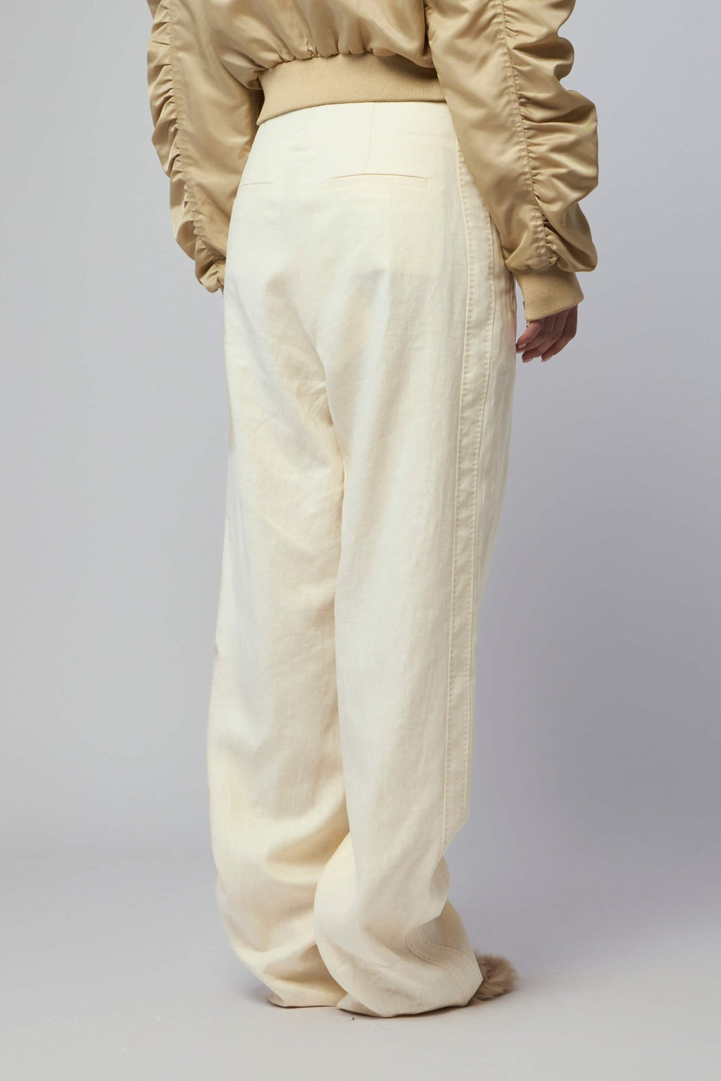 Frenken - Waist Washed Linen String Trousers - LABELS