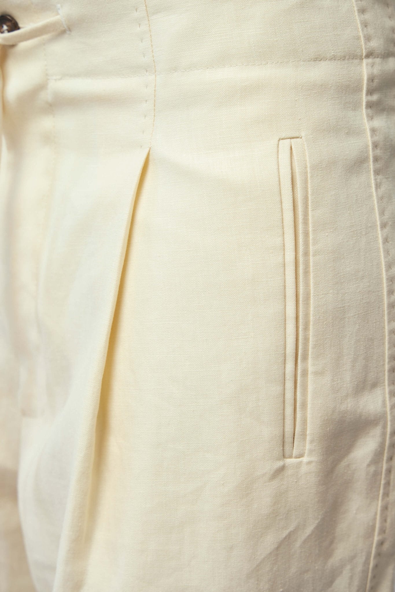 Frenken - Waist Washed Linen String Trousers - LABELS