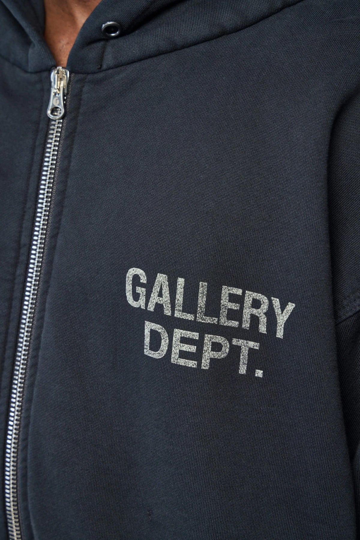 Side profile of the Gallery Dept. Contrast Panel Sweatshirt