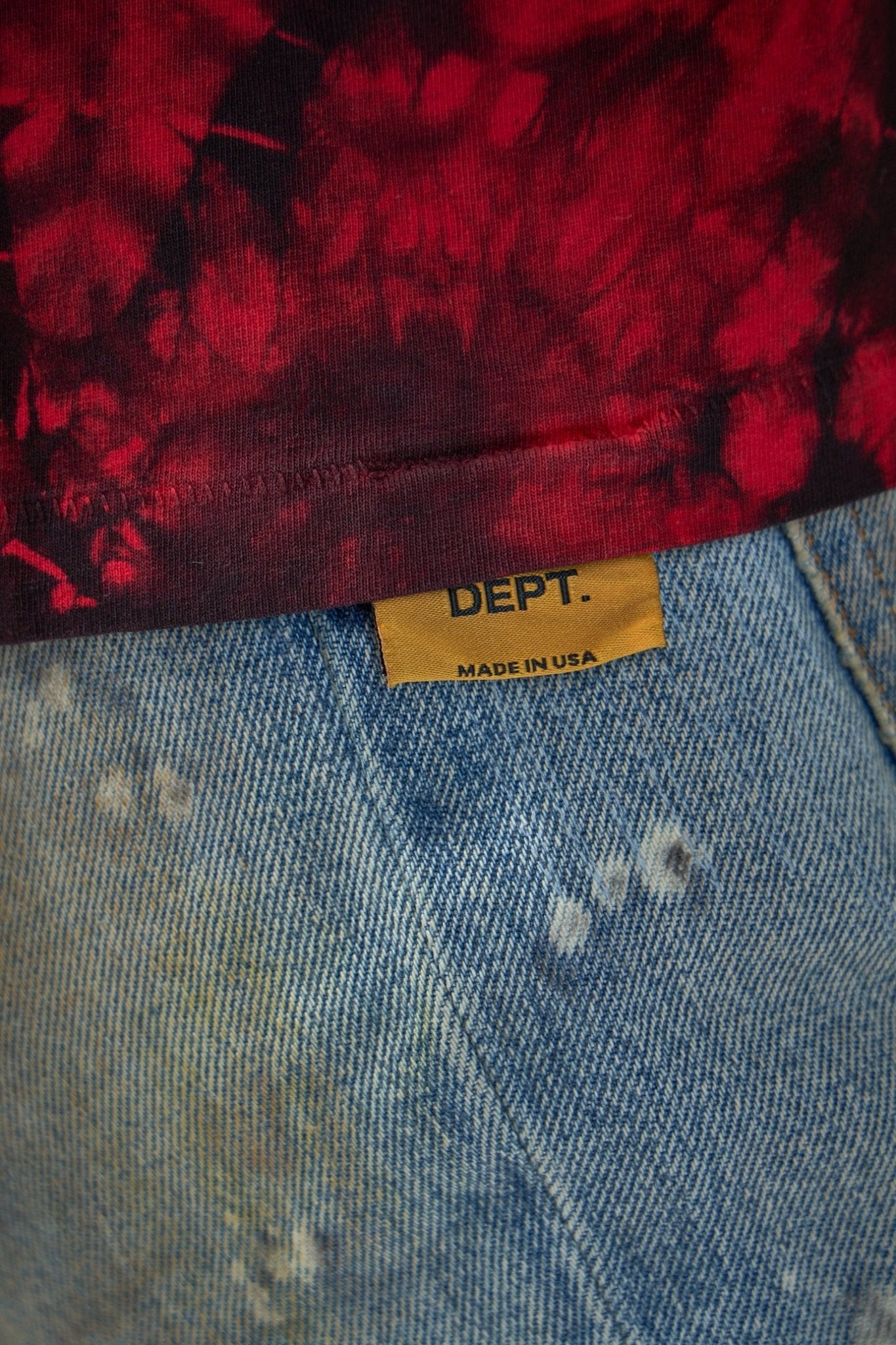 Gallery Dept. - Exploited Tee Red Tie Dye - LABELS