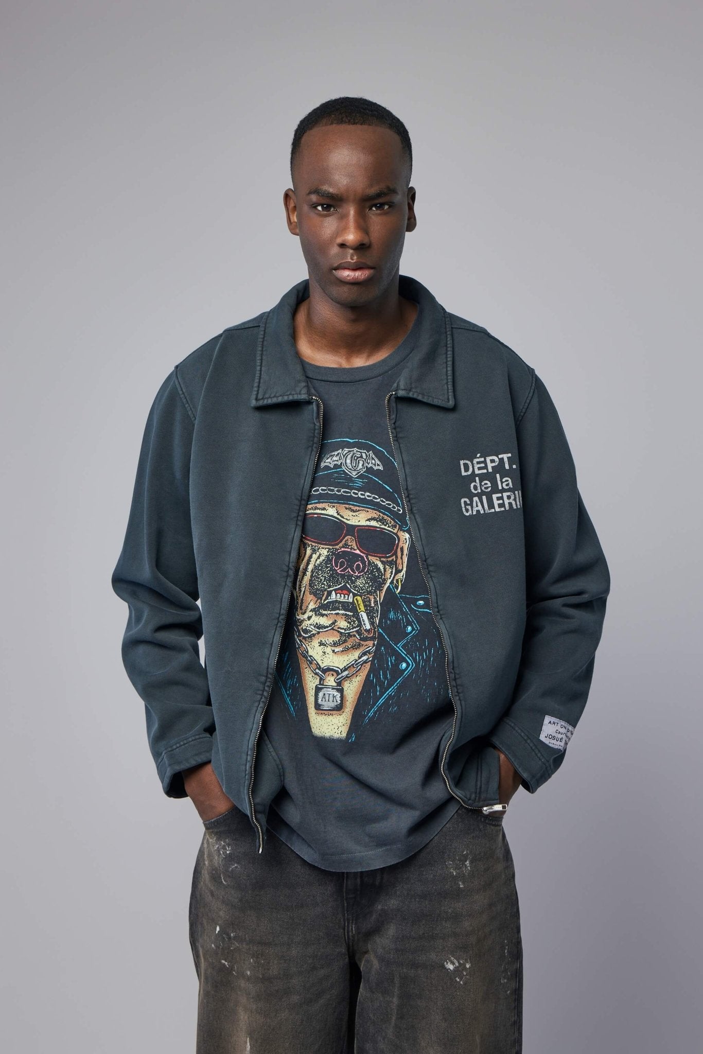 Gallery Dept. - Oct Biker Dog - LABELS