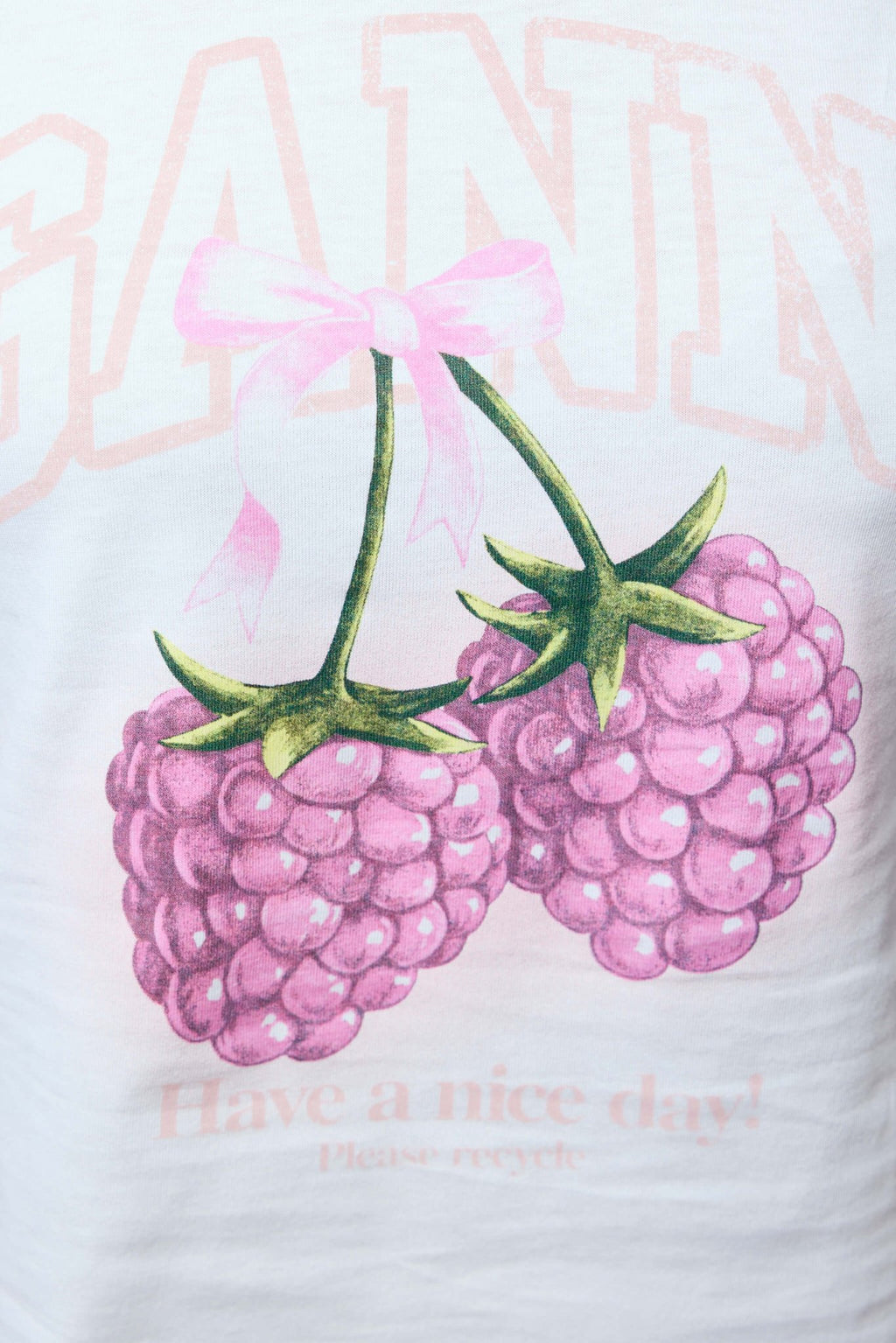 Ganni - Baby Fit T-shirt Raspberry - LABELS