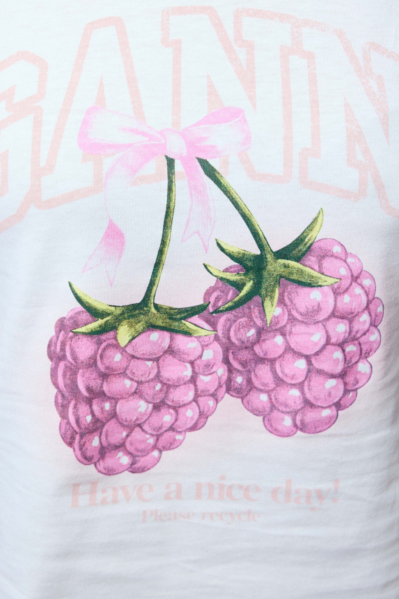 Ganni - Baby Fit T-shirt Raspberry - LABELS