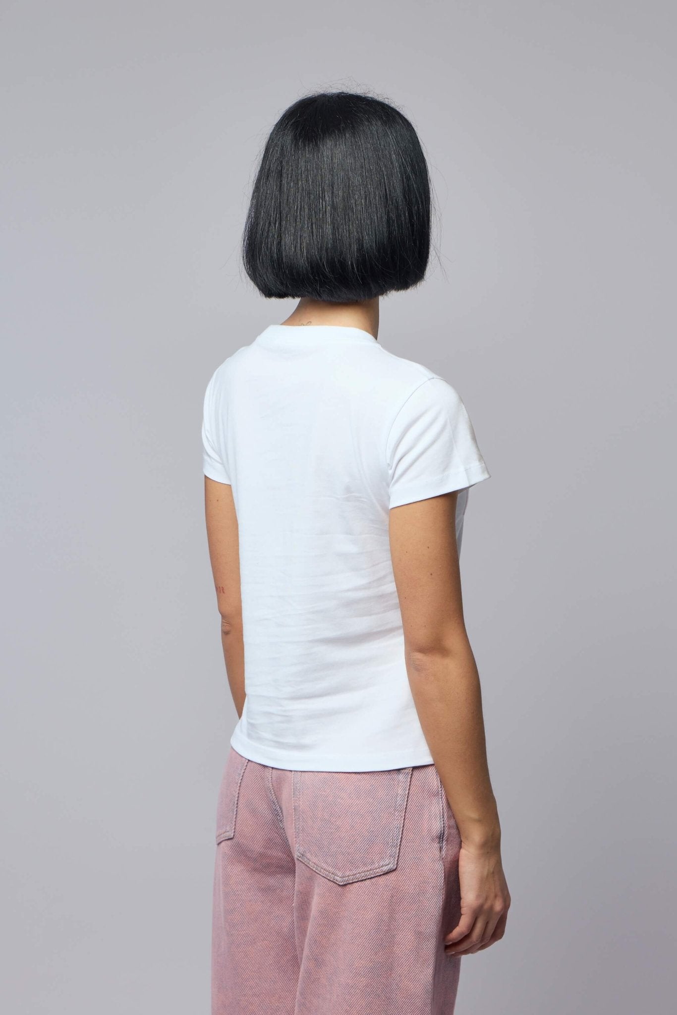 Ganni - Baby Fit T-shirt Raspberry - LABELS