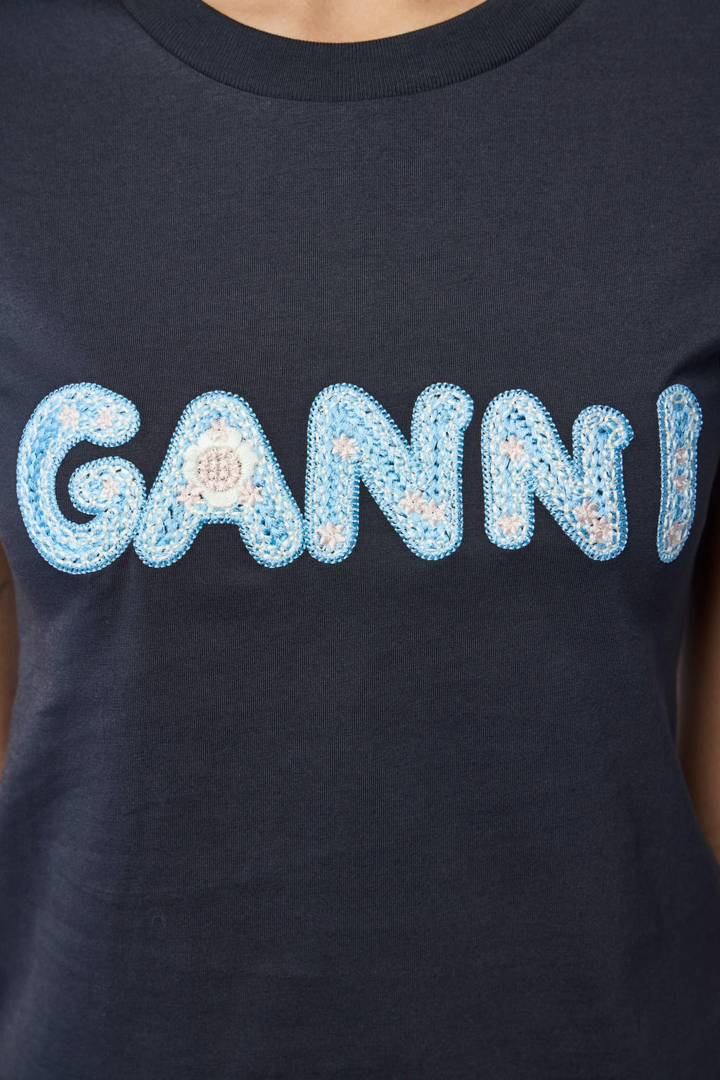 Ganni - Basic Cotton Jersey Baby Fit Ganni - LABELS