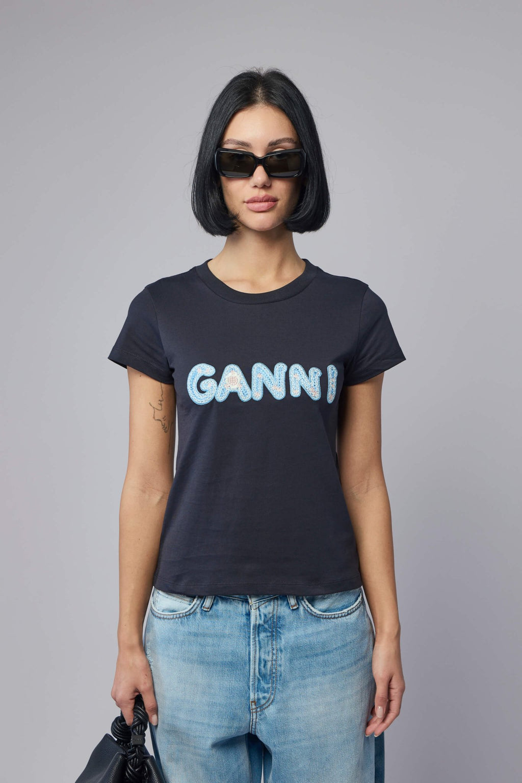 Ganni - Basic Cotton Jersey Baby Fit Ganni - LABELS