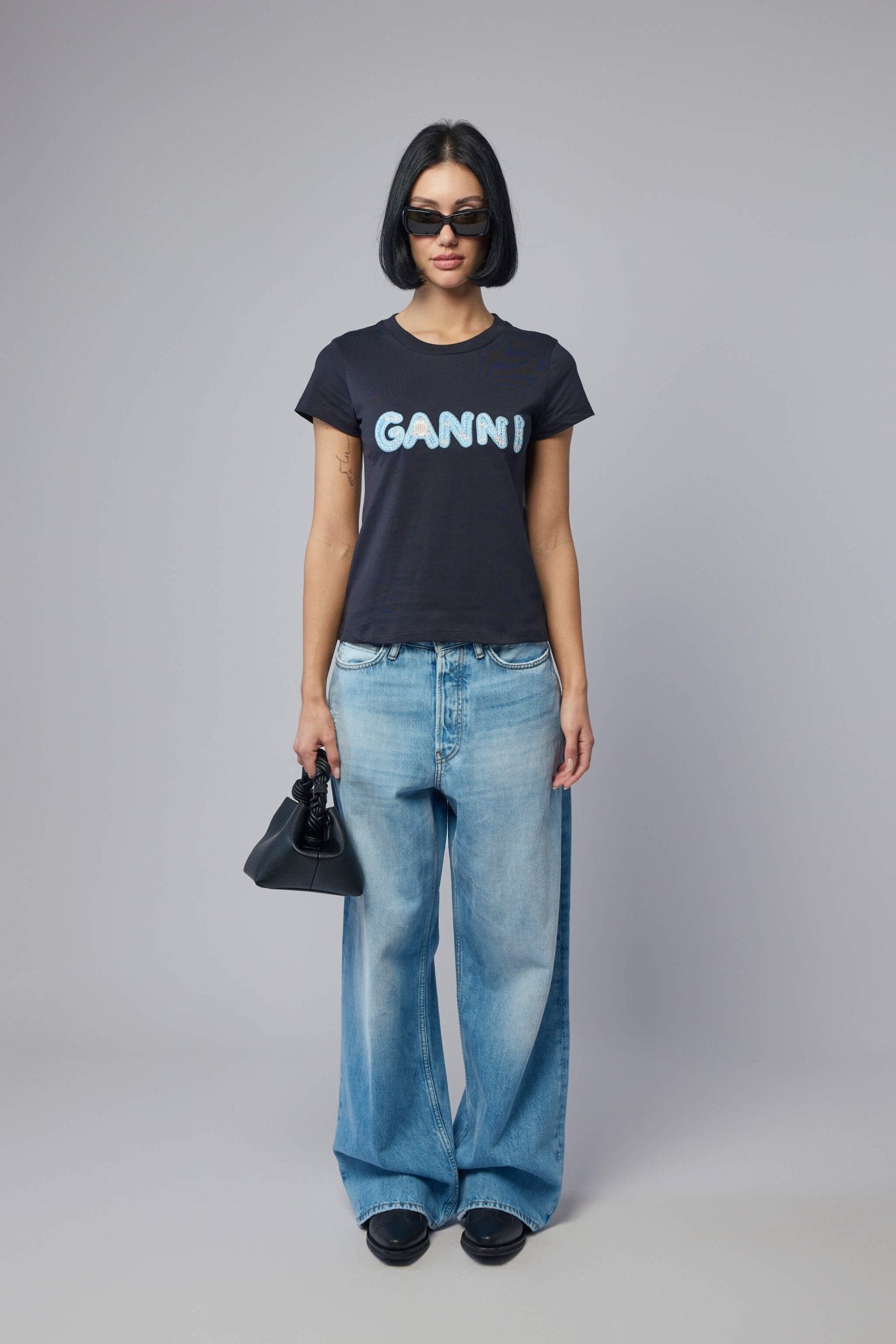 Ganni - Basic Cotton Jersey Baby Fit Ganni - LABELS