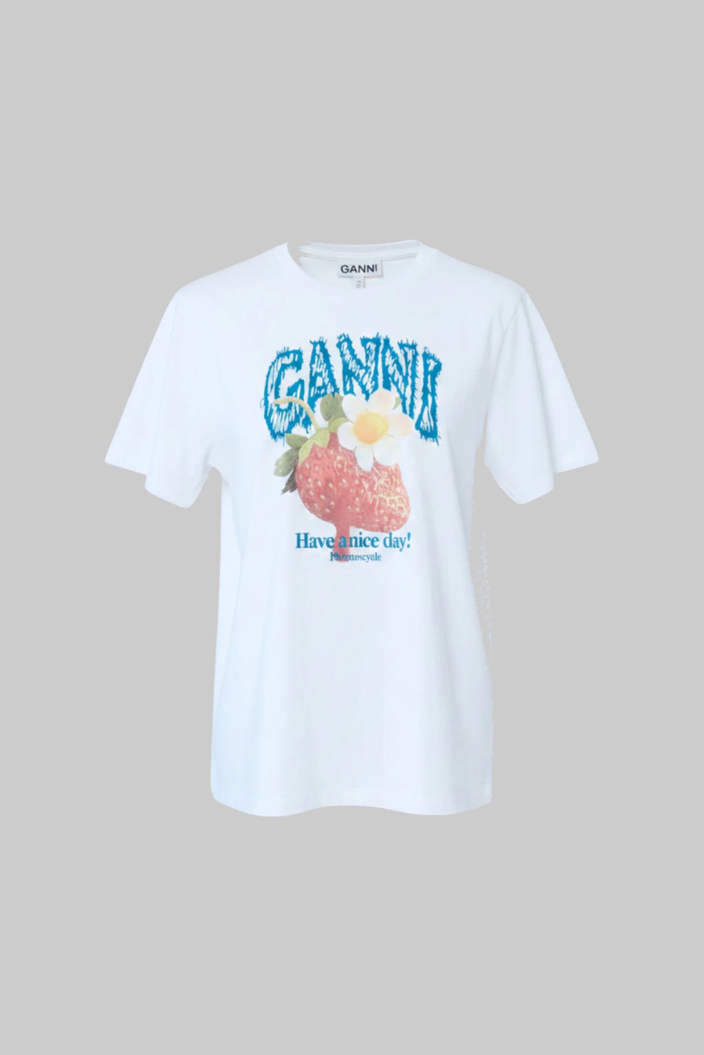 Ganni - Basic Cotton Jersey Strawberry - LABELS