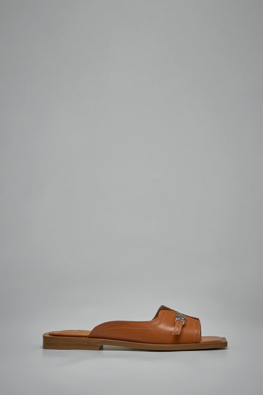 Ganni - Butterfly Flat Sandal Crinkle Oleatex - LABELS