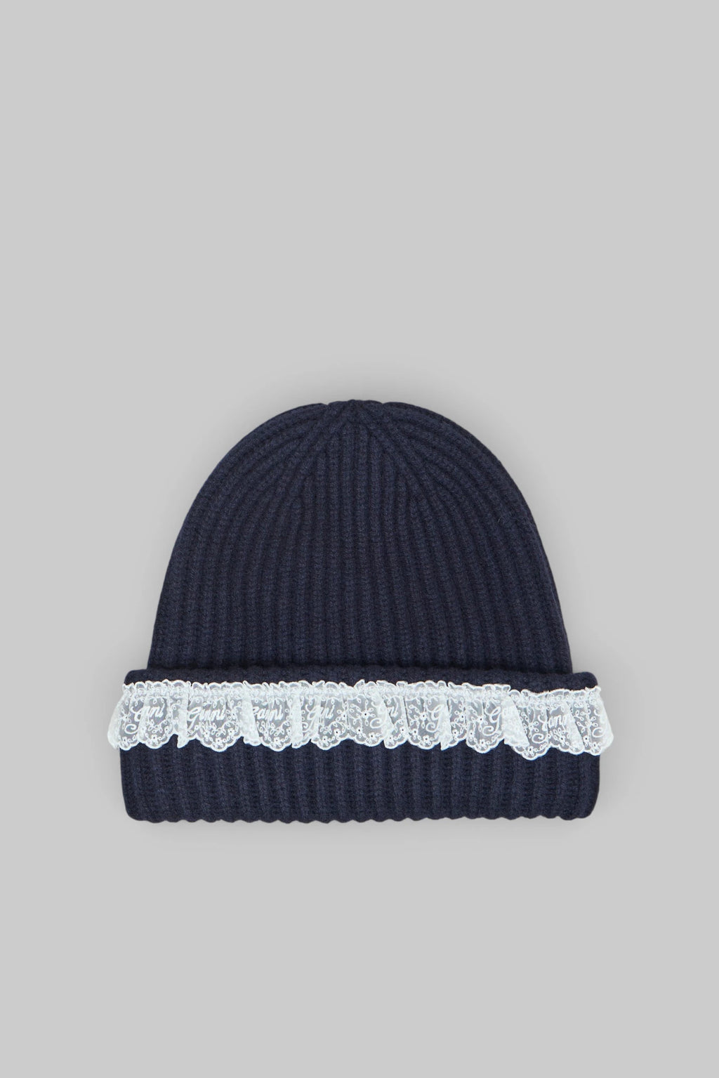 Ganni - Compact Wool Lace Beanie - LABELS