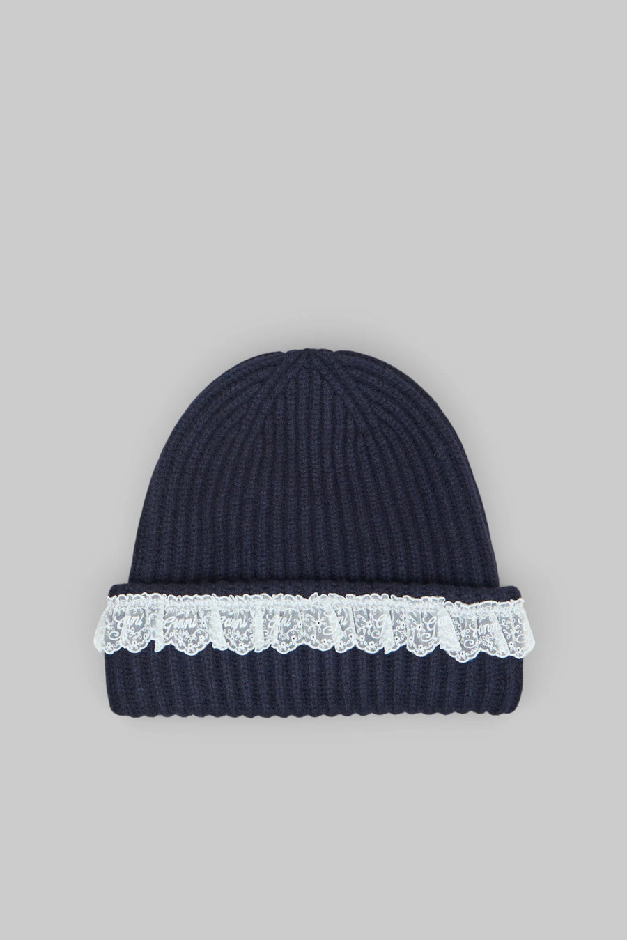 Ganni - Compact Wool Lace Beanie - LABELS