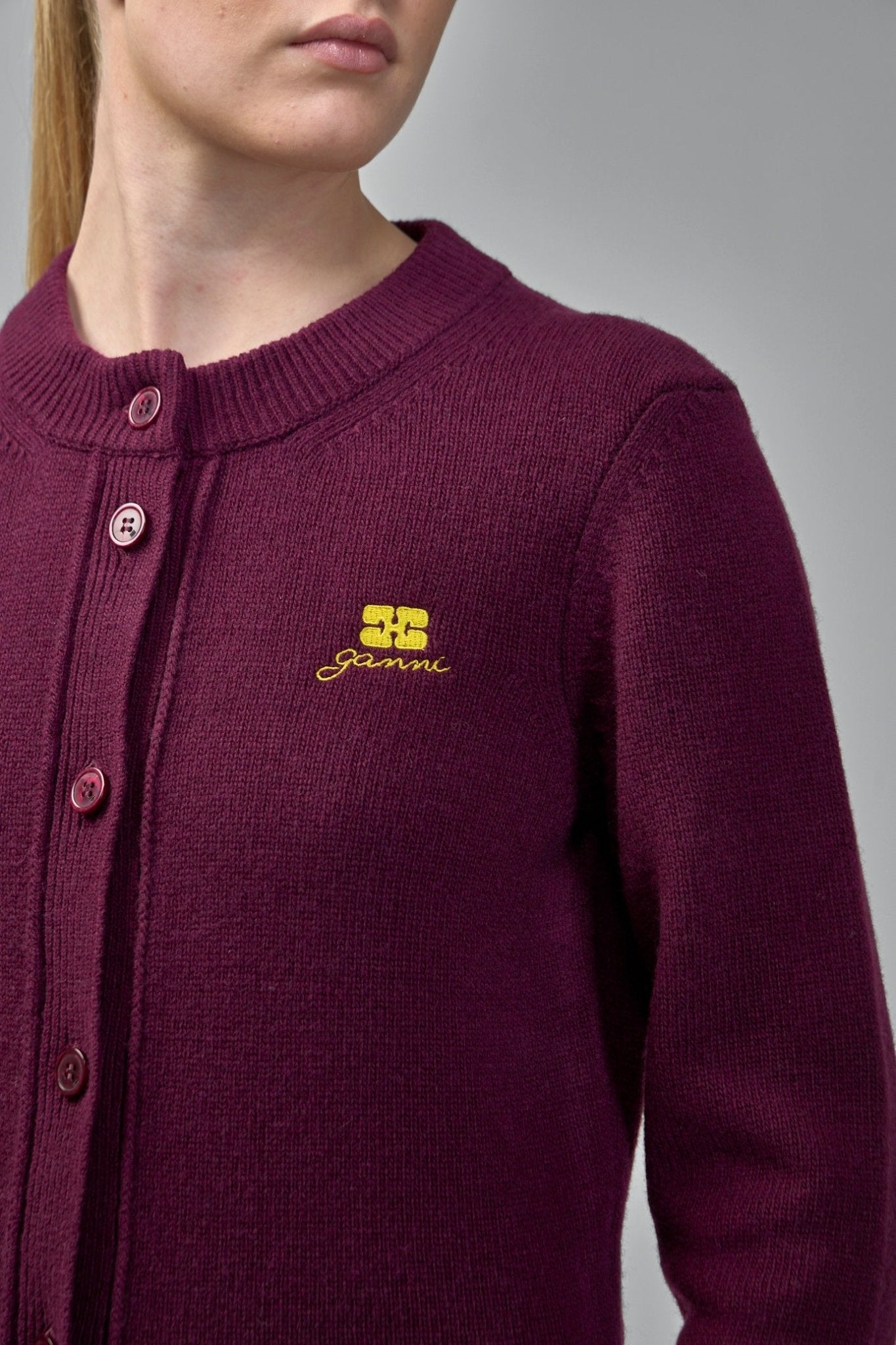 Ganni - Core Future Wool Mix Cardigan - LABELS