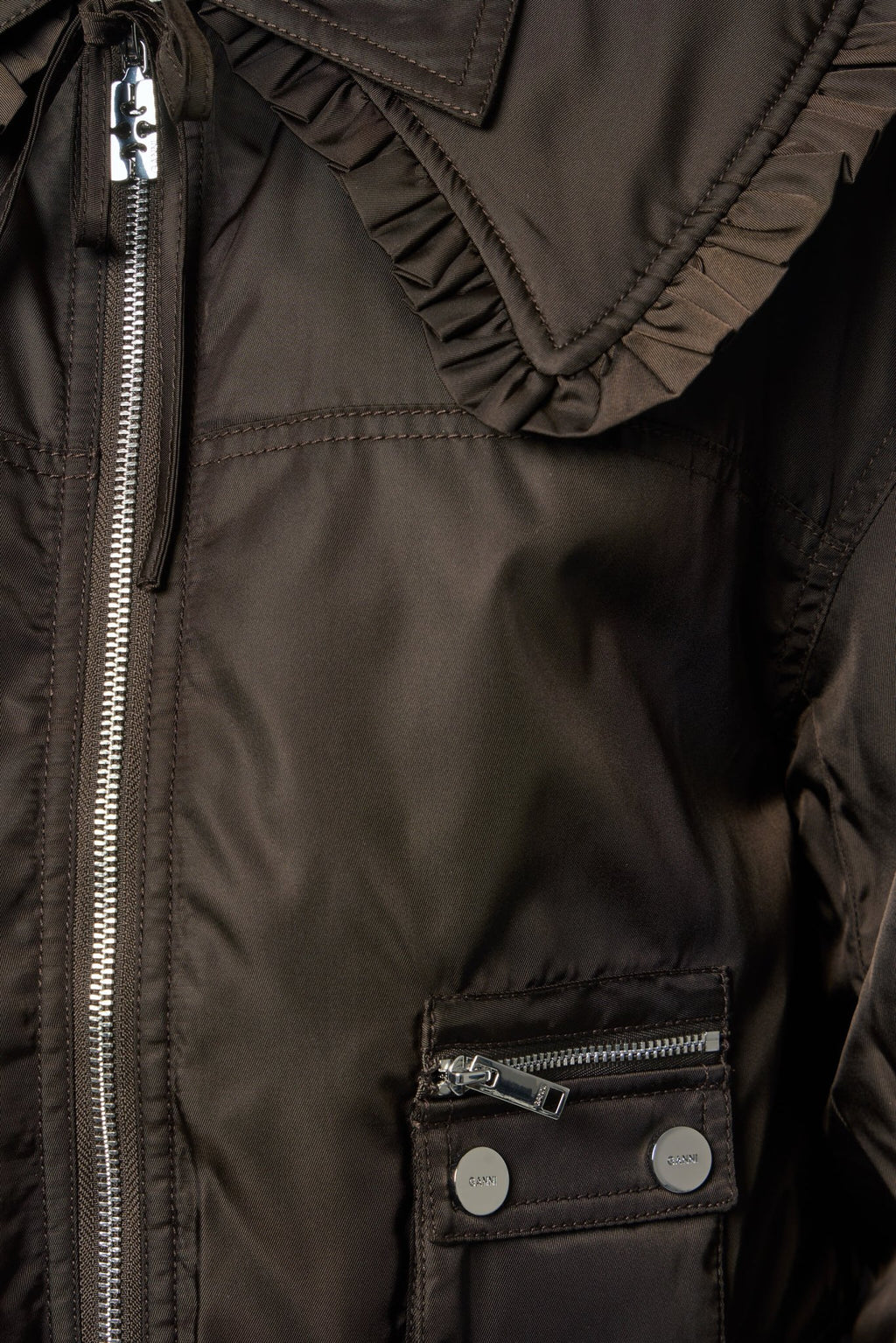 Ganni - Duchesse Nylon Bomber Jacket - LABELS