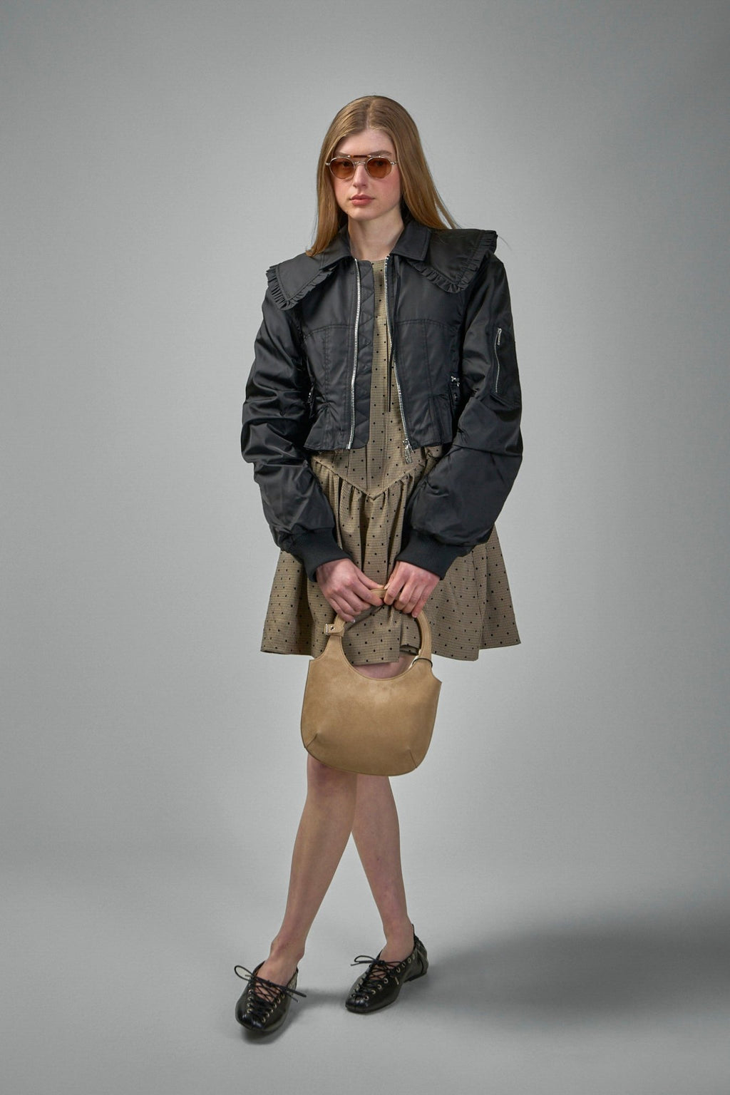 Ganni - Duchesse Nylon Fitted Jacket - LABELS