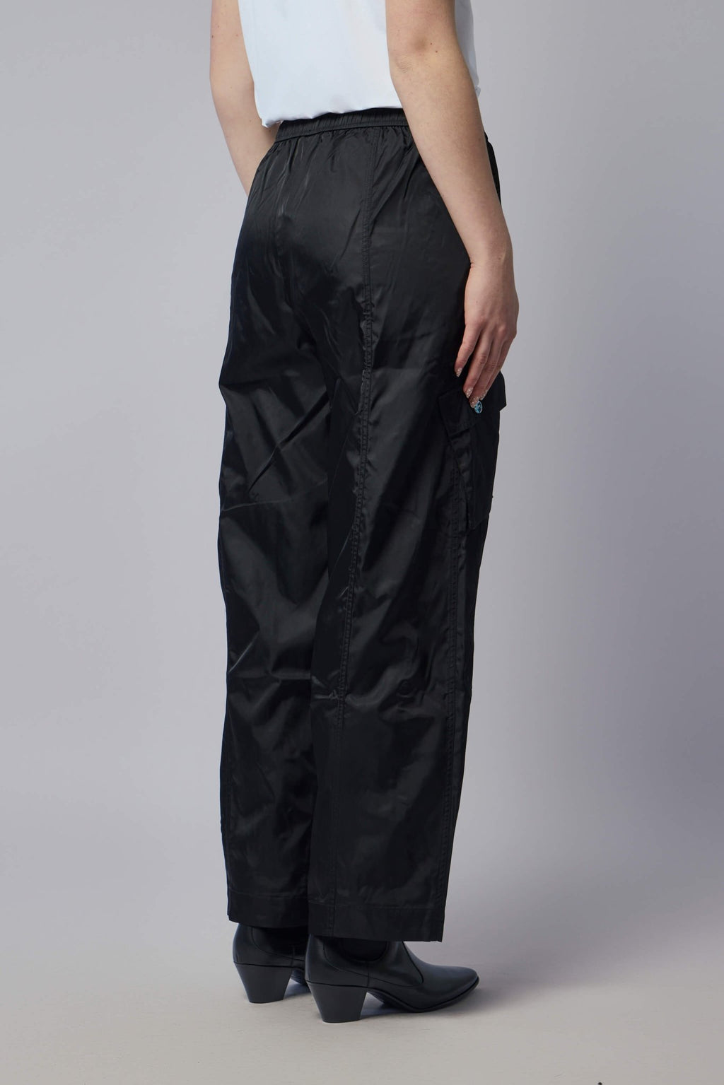 Ganni - Duchesse Nylon Oversized Elasticated Pants - LABELS