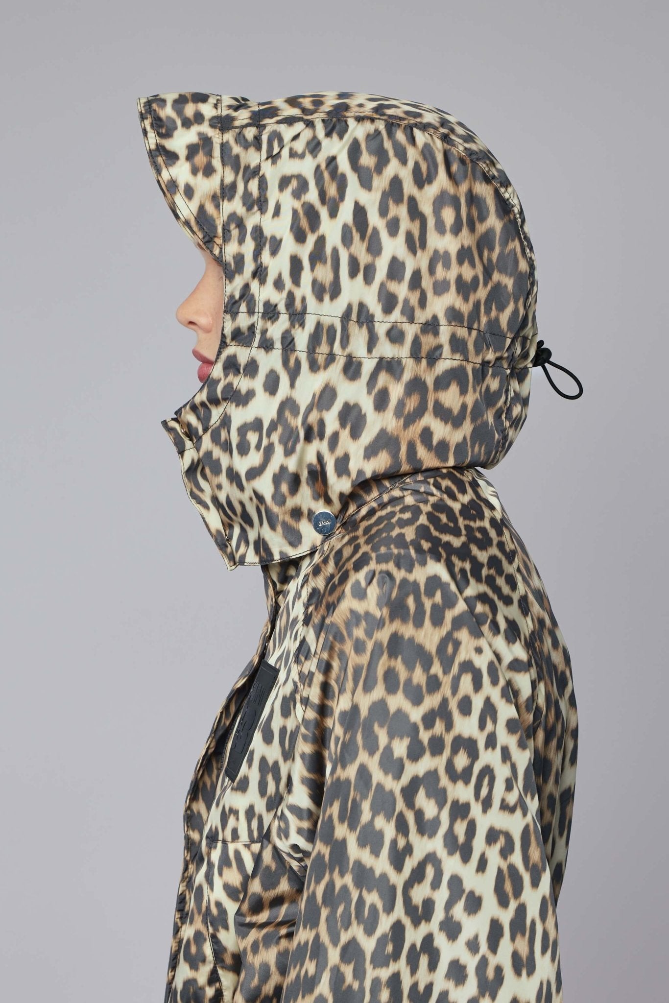 Ganni - Flyweight Nylon Leo Long Parka Print - LABELS