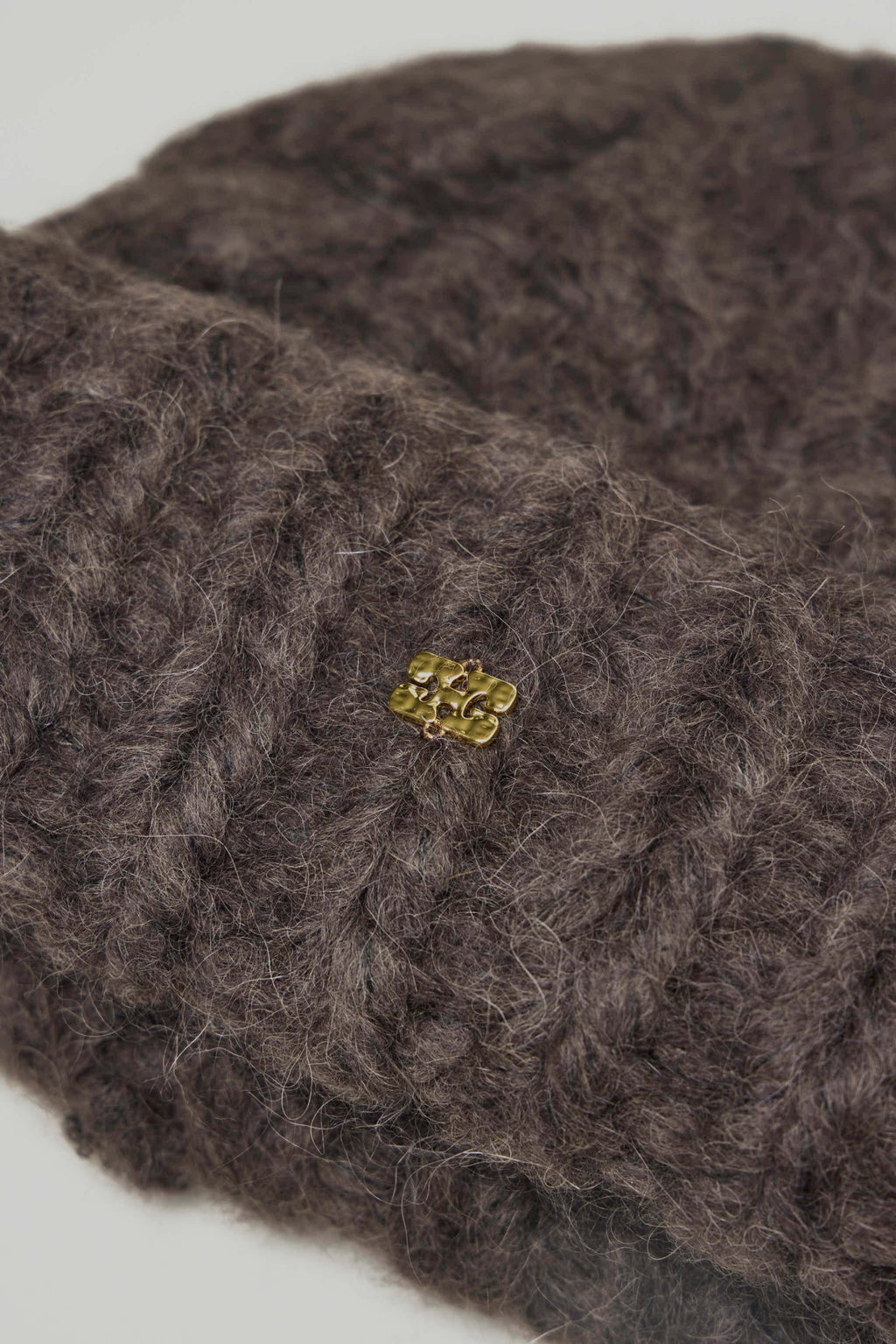 Ganni - Handknit Cable Beanie - LABELS