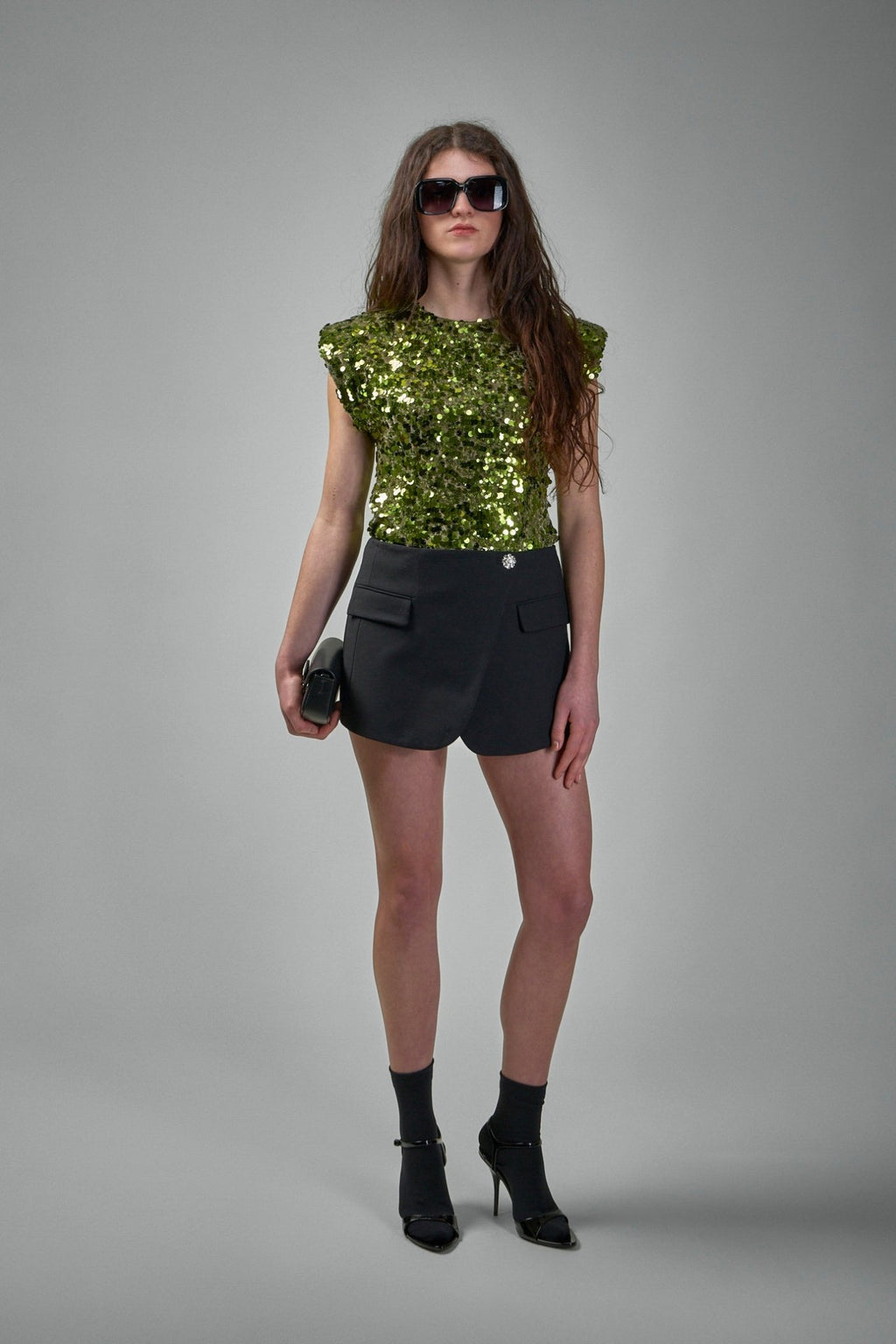 Ganni - Heavy Cotton Tailoring Shorts - LABELS