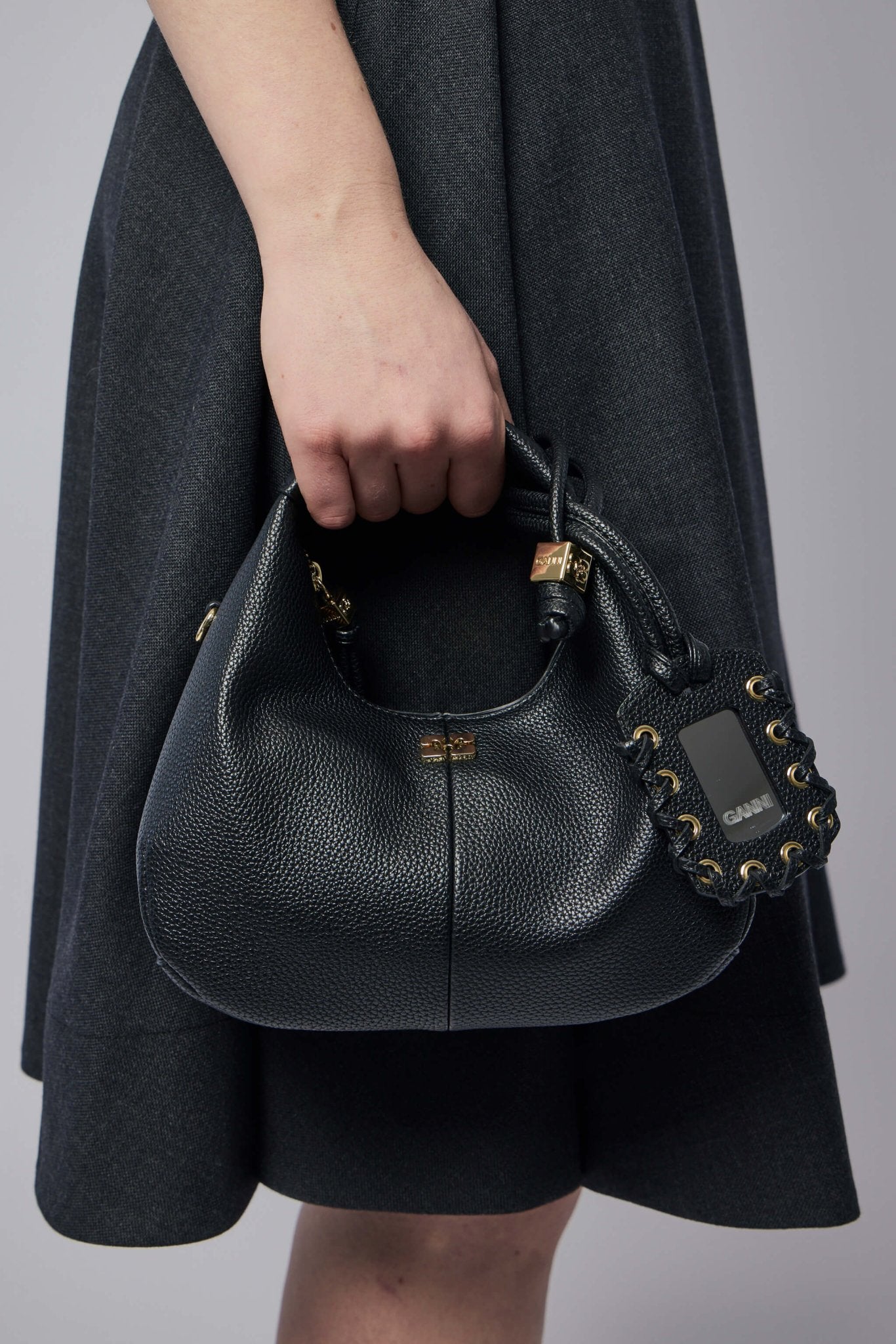 Ganni - Hobo Mini Grained - LABELS