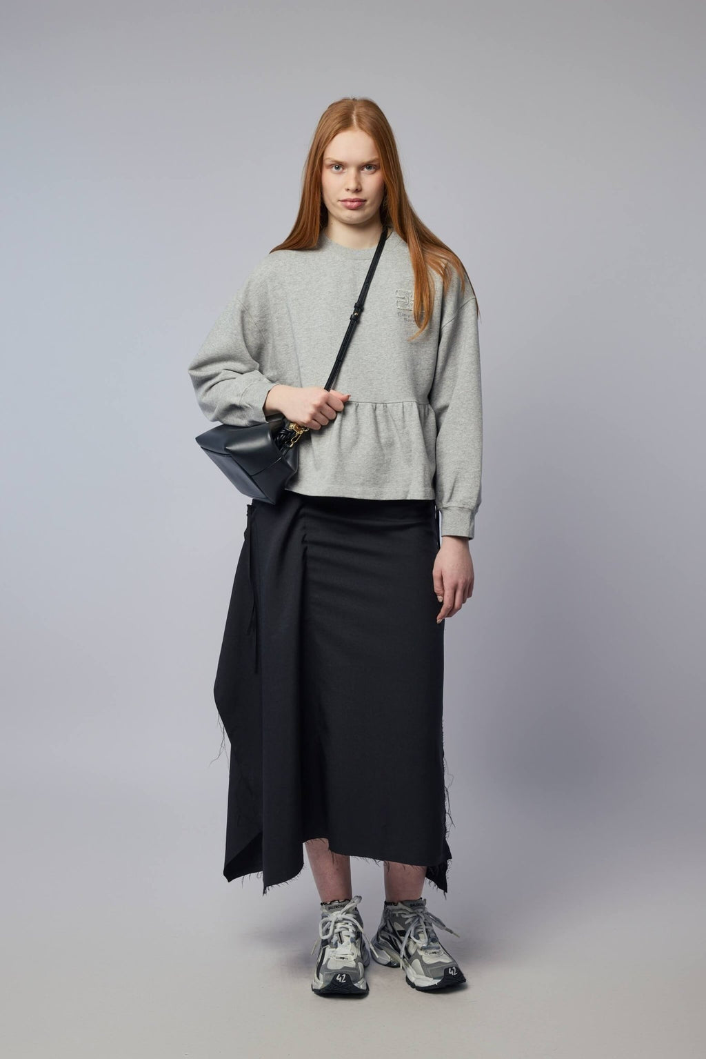 Ganni - Isoli Crewneck With Peplum - LABELS