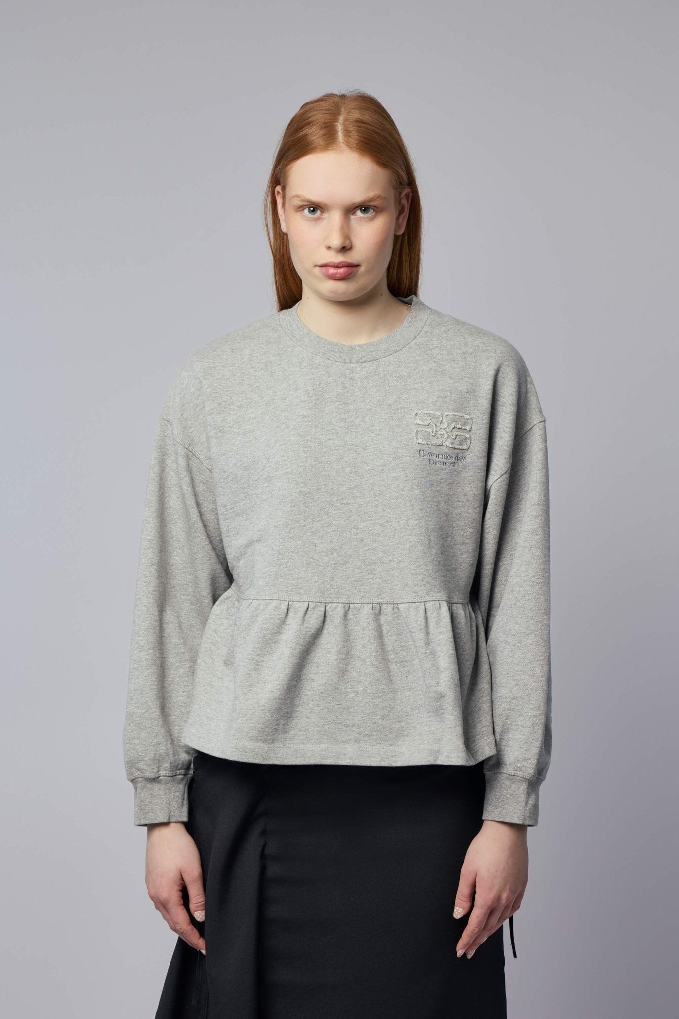Ganni - Isoli Crewneck With Peplum - LABELS