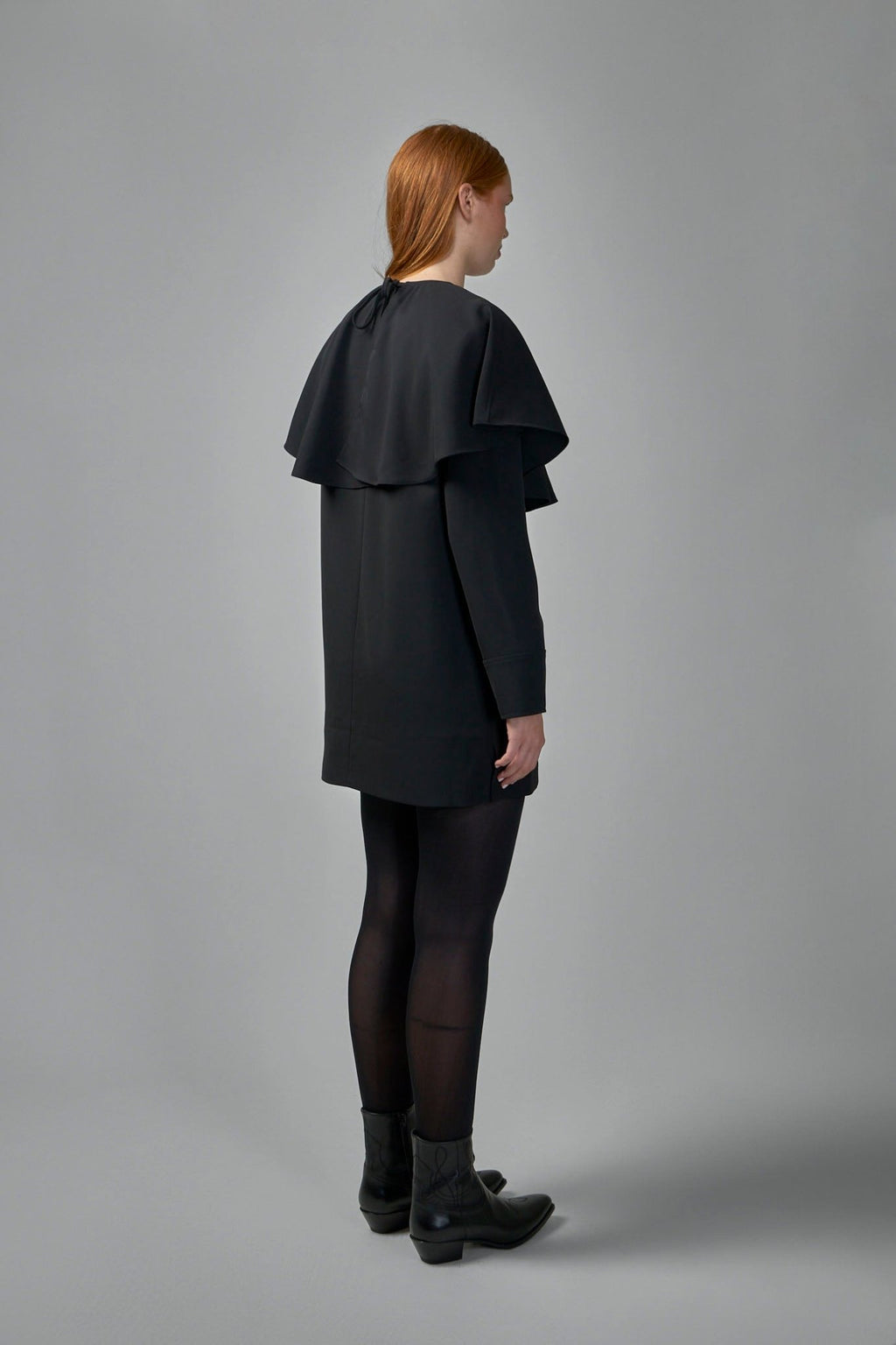 Ganni - Light Twill Suiting Circle Collar Mini Dress - LABELS