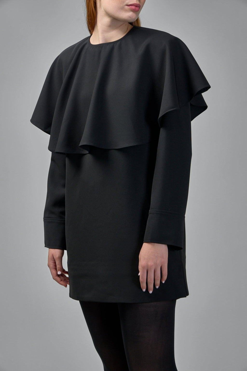 Ganni - Light Twill Suiting Circle Collar Mini Dress - LABELS