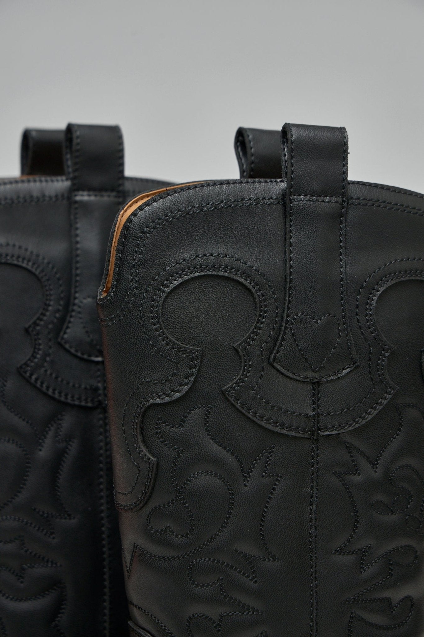 Ganni - Mid Shaft Embroidered Western Boots - LABELS