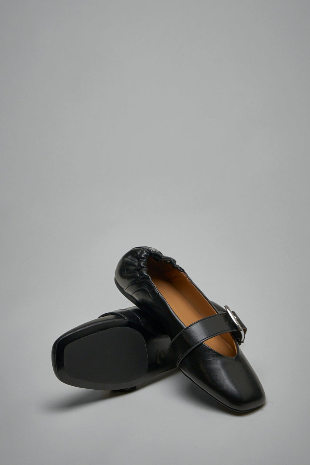 Ganni - Oleatex Lace - Up Ballerinas - LABELS