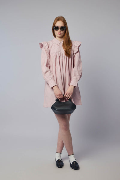 Pink Mini Shirt Dress