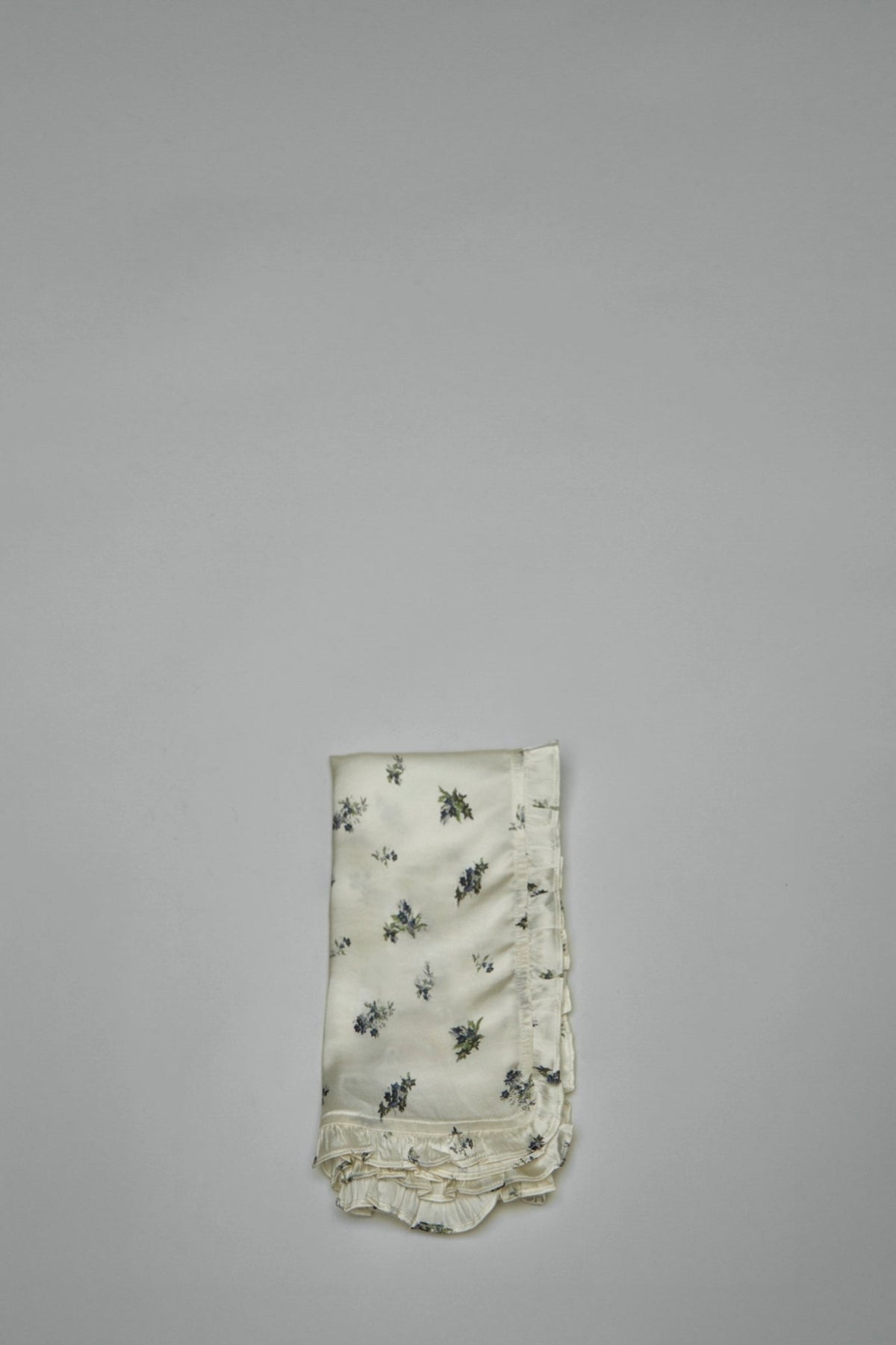 Ganni scarves - printed satin square scarf with distinctive Danish design pattern