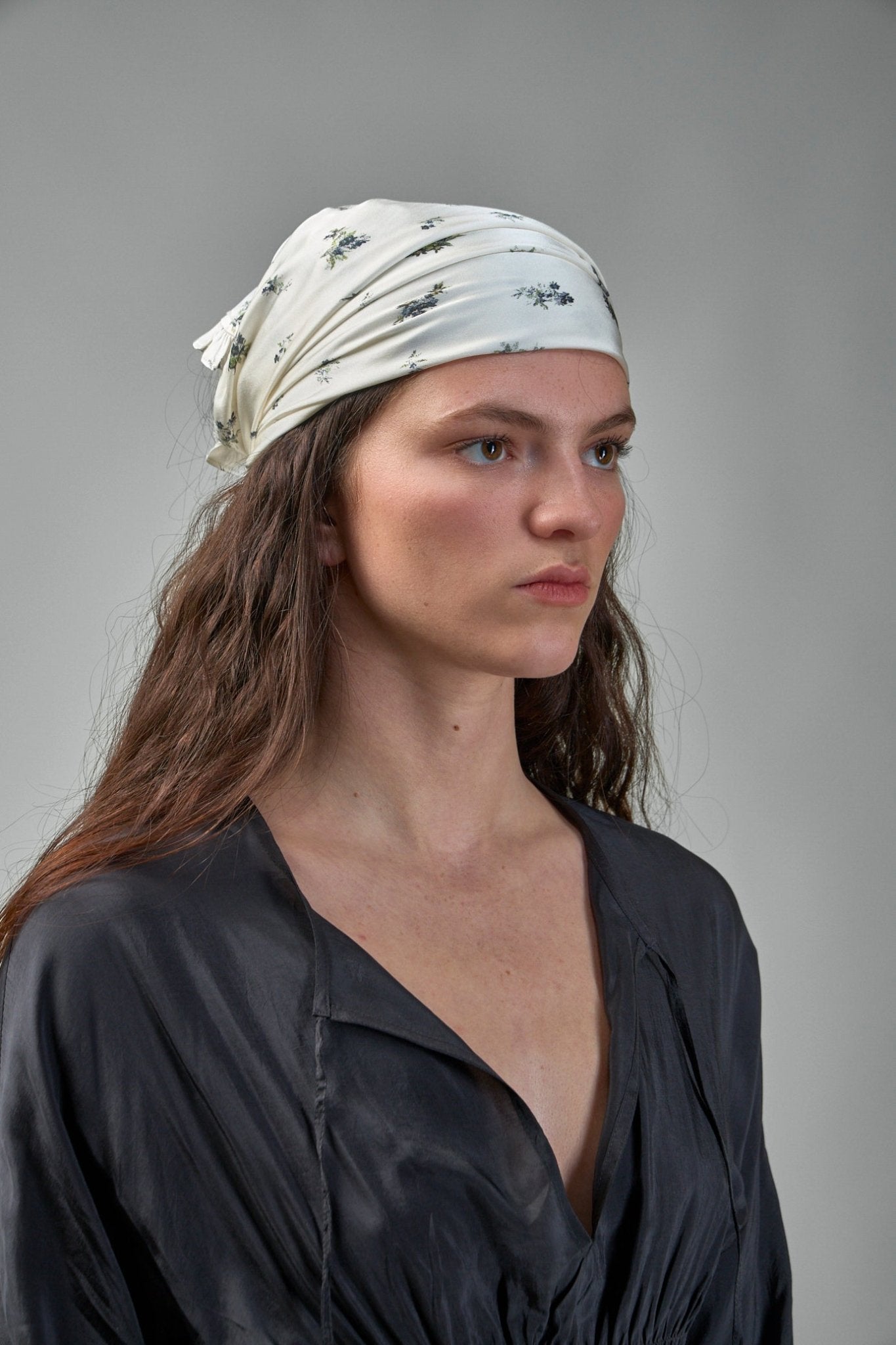 Ganni - Printed Satin Scarf - LABELS