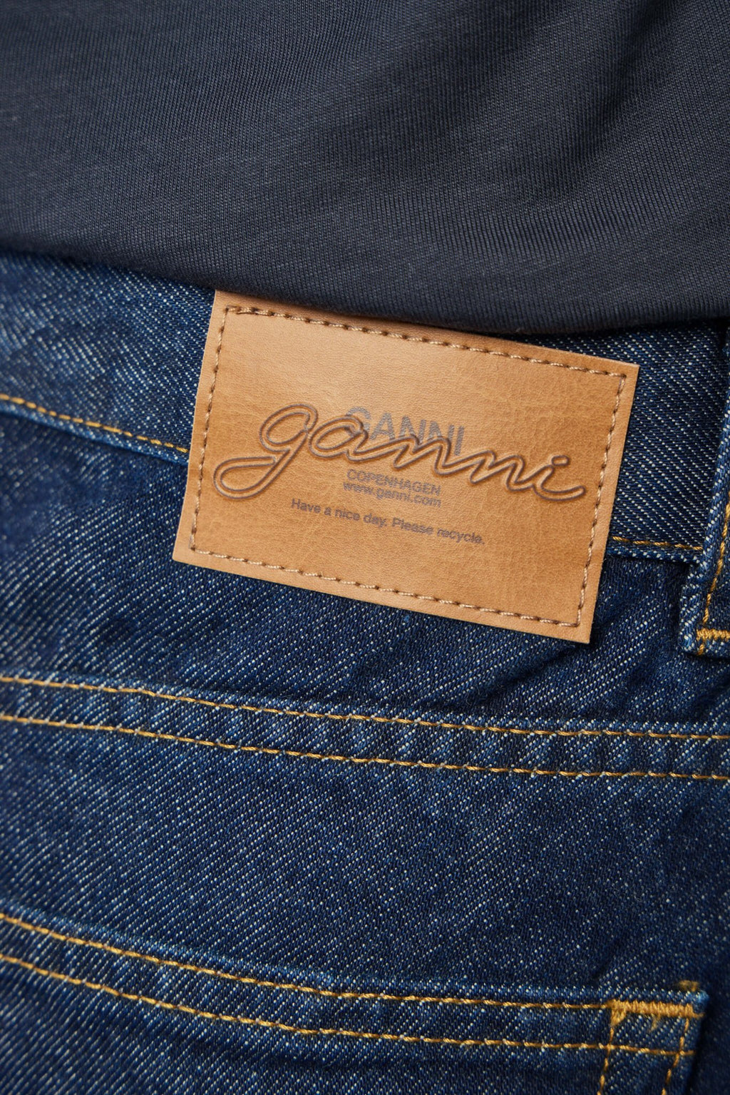 Ganni - Rinse Denim Bubble Mini Skirt - LABELS