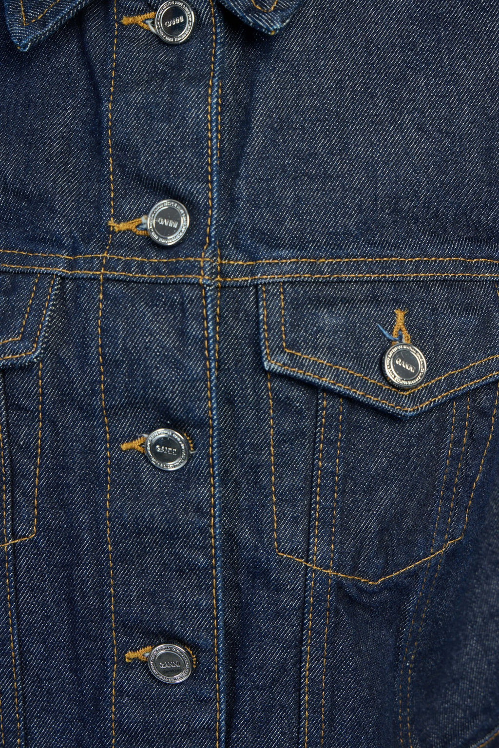 Ganni - Rinse Denim Cropped Jacket - LABELS