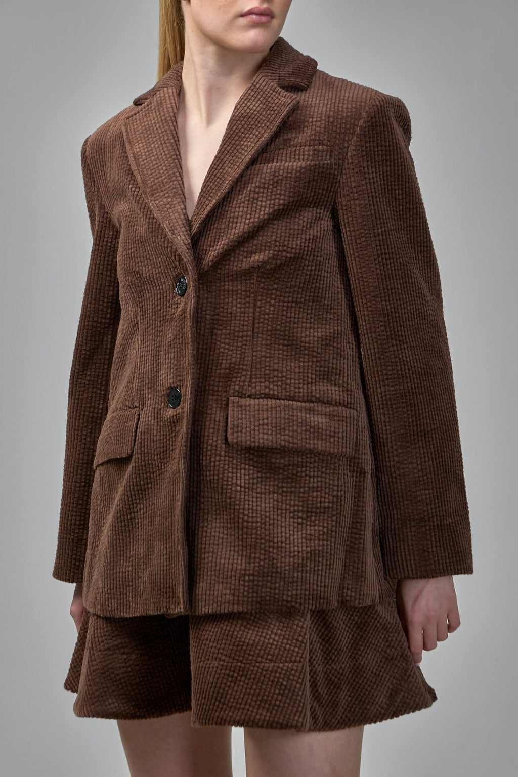 Ganni - Seersucker Corduroy Blazer - LABELS