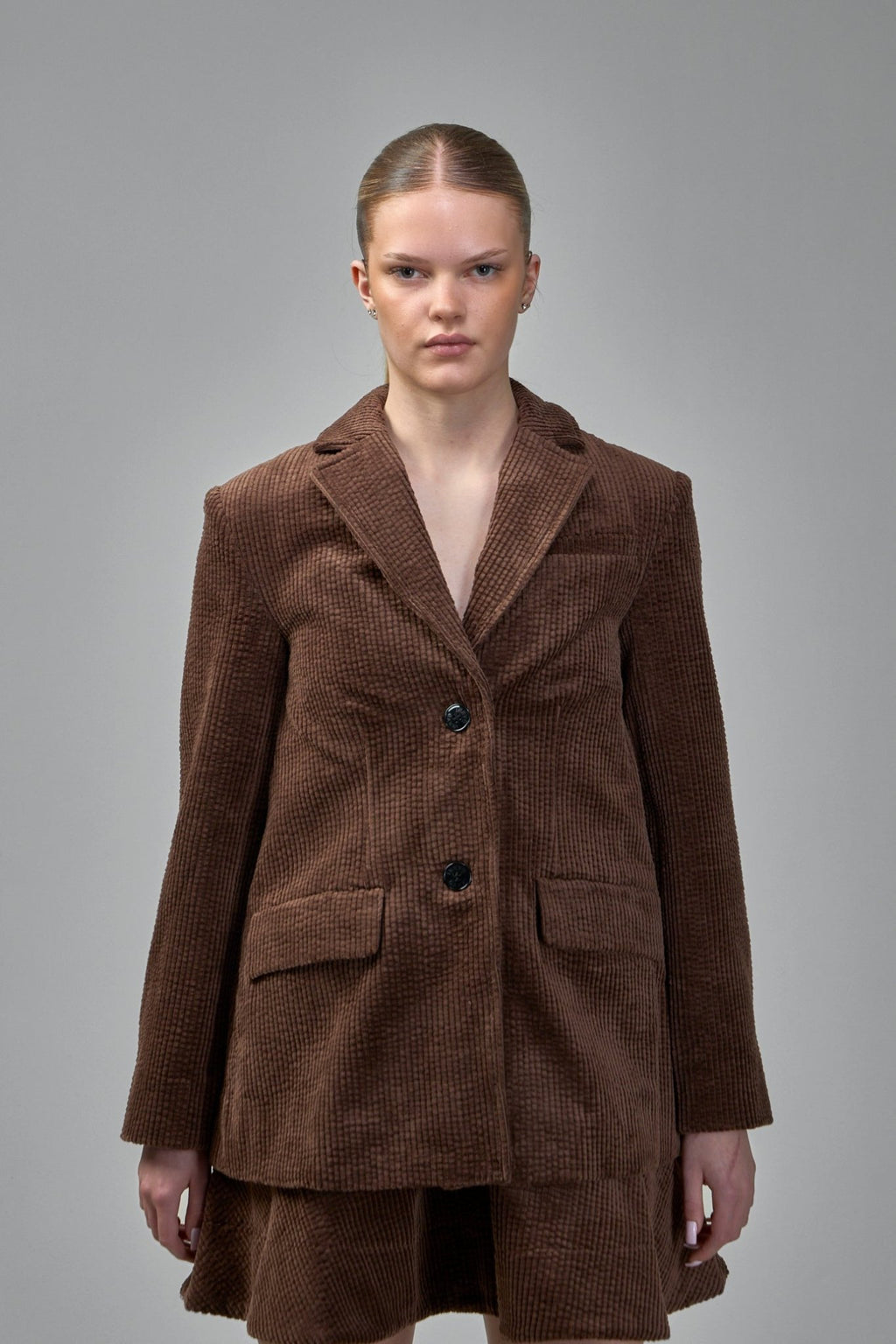 Ganni - Seersucker Corduroy Blazer - LABELS