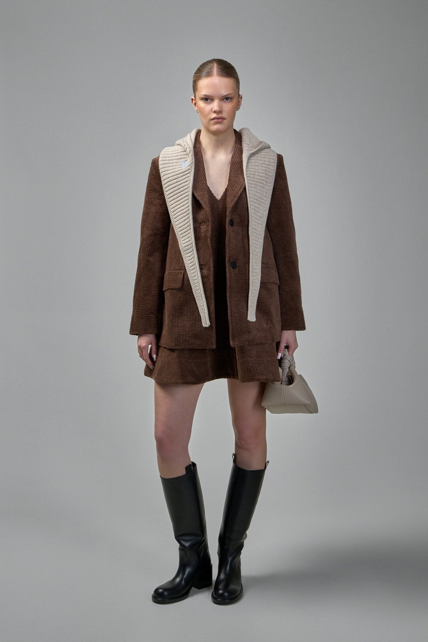 Ganni - Seersucker Corduroy Blazer - LABELS