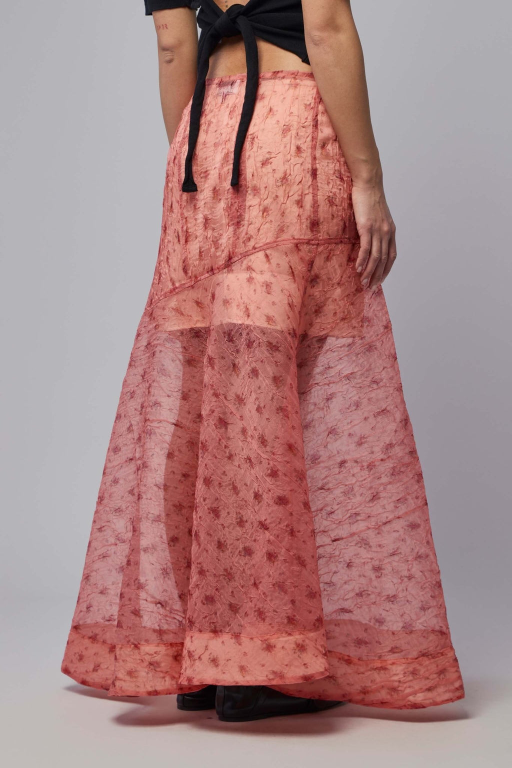 Ganni - Shibori Organza Fluid Skirt - LABELS