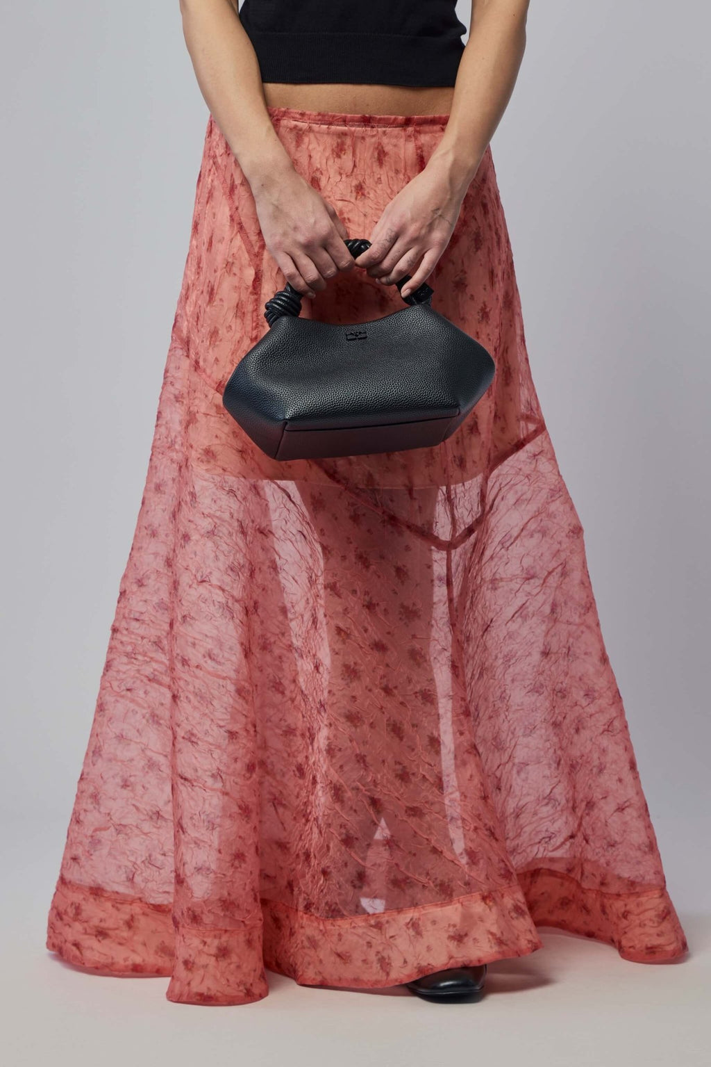 Ganni - Shibori Organza Fluid Skirt - LABELS