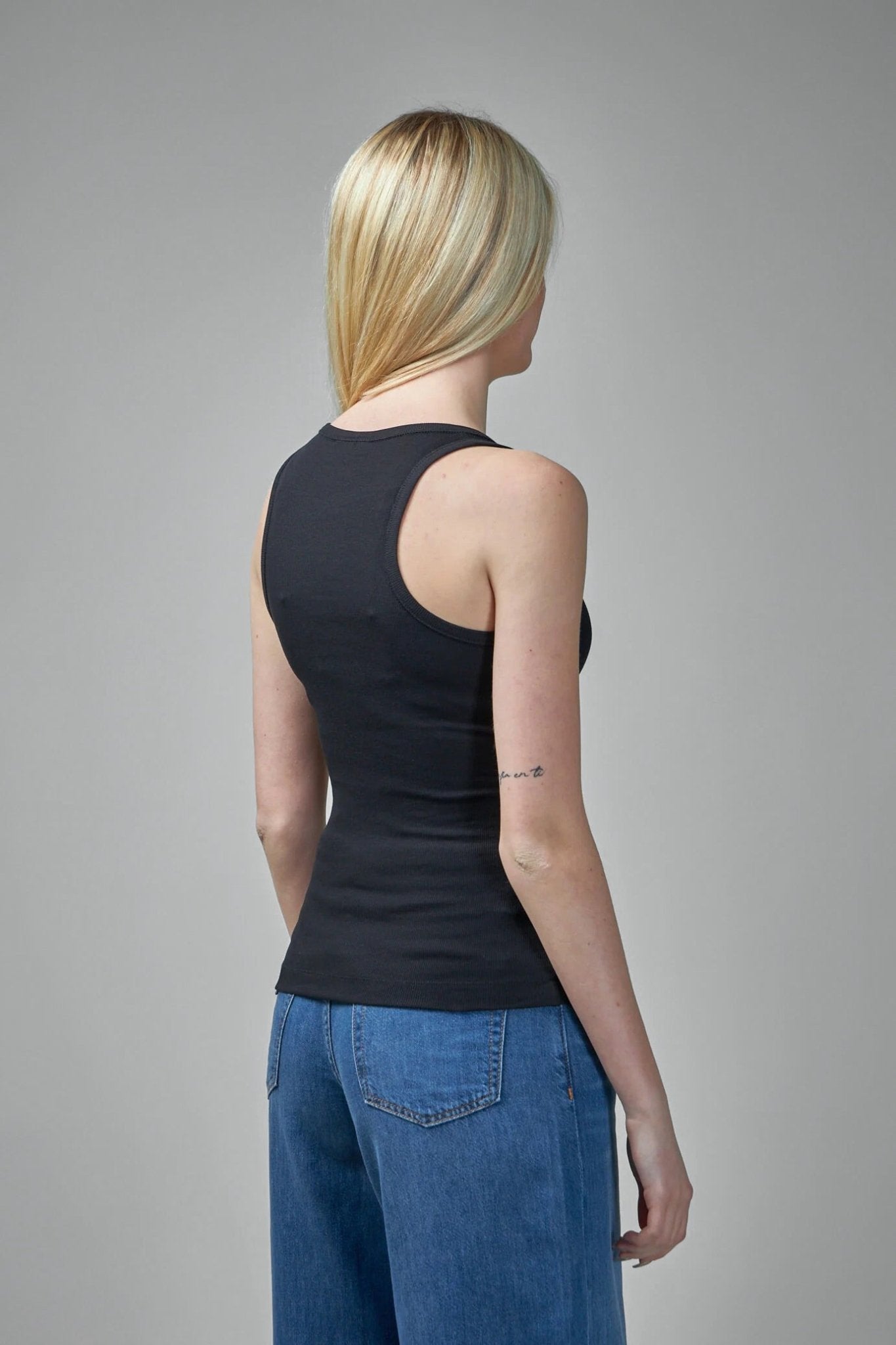 Ganni - Soft Cotton Rib Tank Top - LABELS