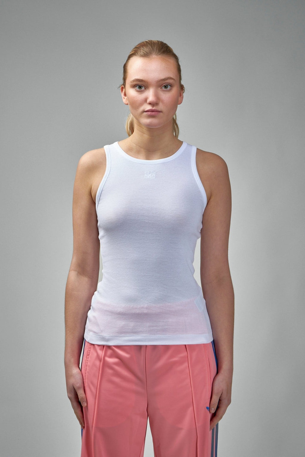 Ganni - Soft Cotton Rib Tank Top - LABELS