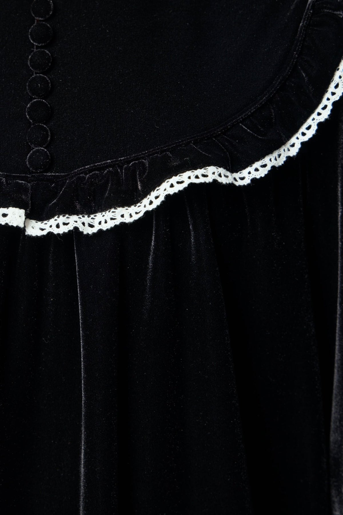 Ganni - Stretch Velvet Jersey Collar Mini Dress - LABELS