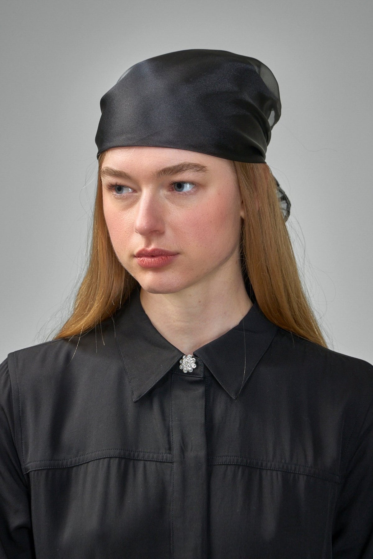 Ganni - Technical Organza Frill Scarf - LABELS