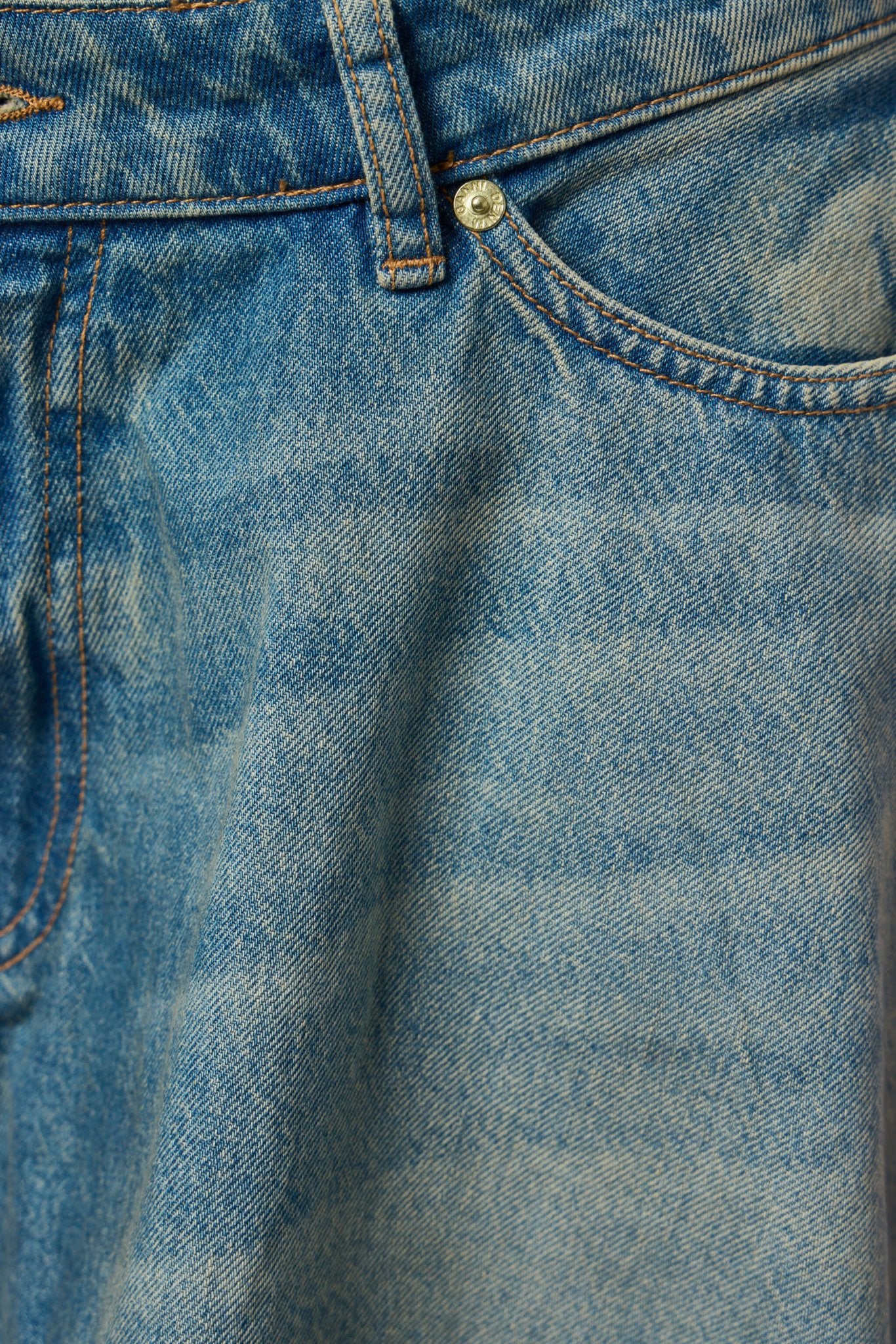 Ganni - Tint Rigid Denim Mini Skirt - LABELS