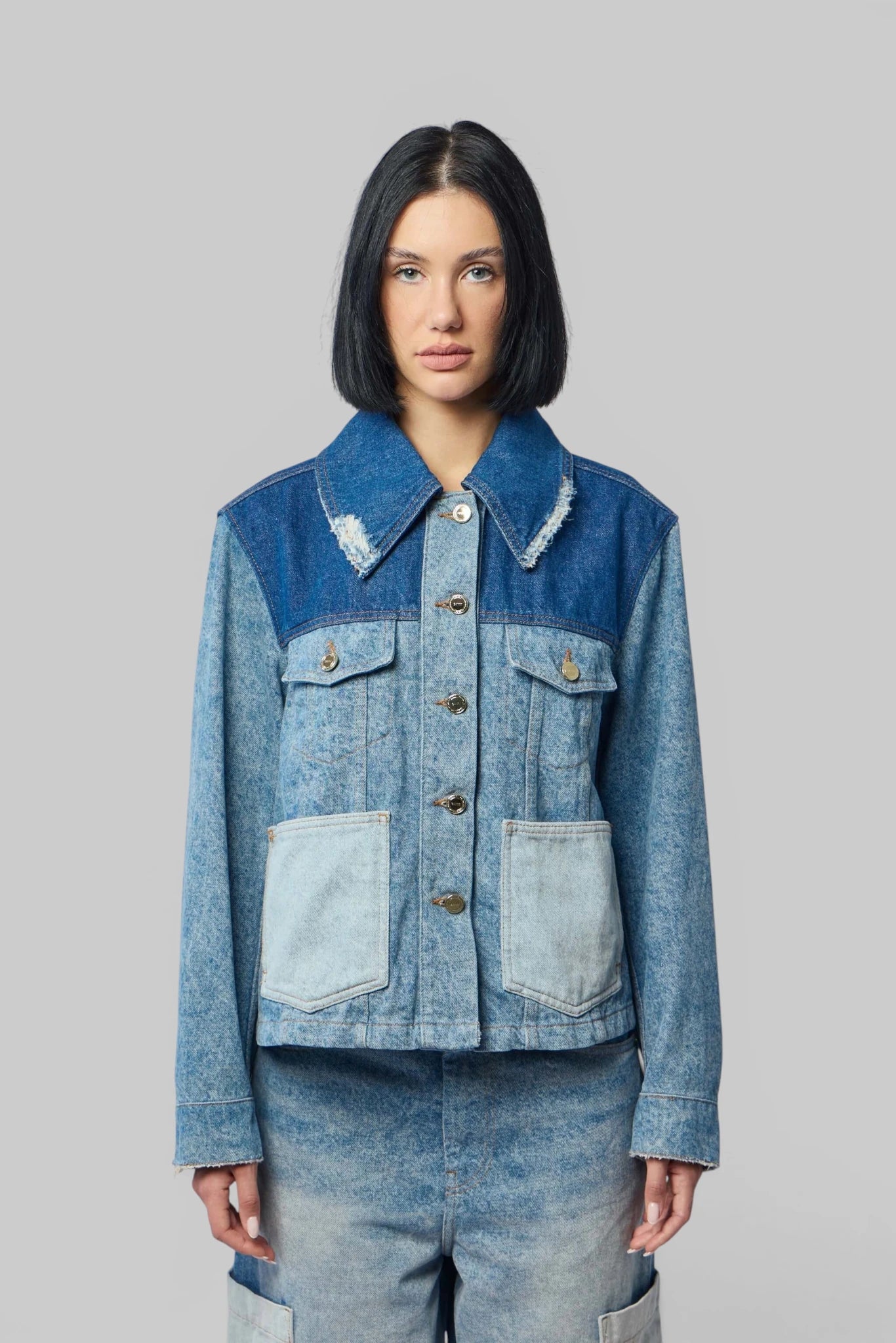 Ganni - Vintage Patchwork Denim Jacket - LABELS
