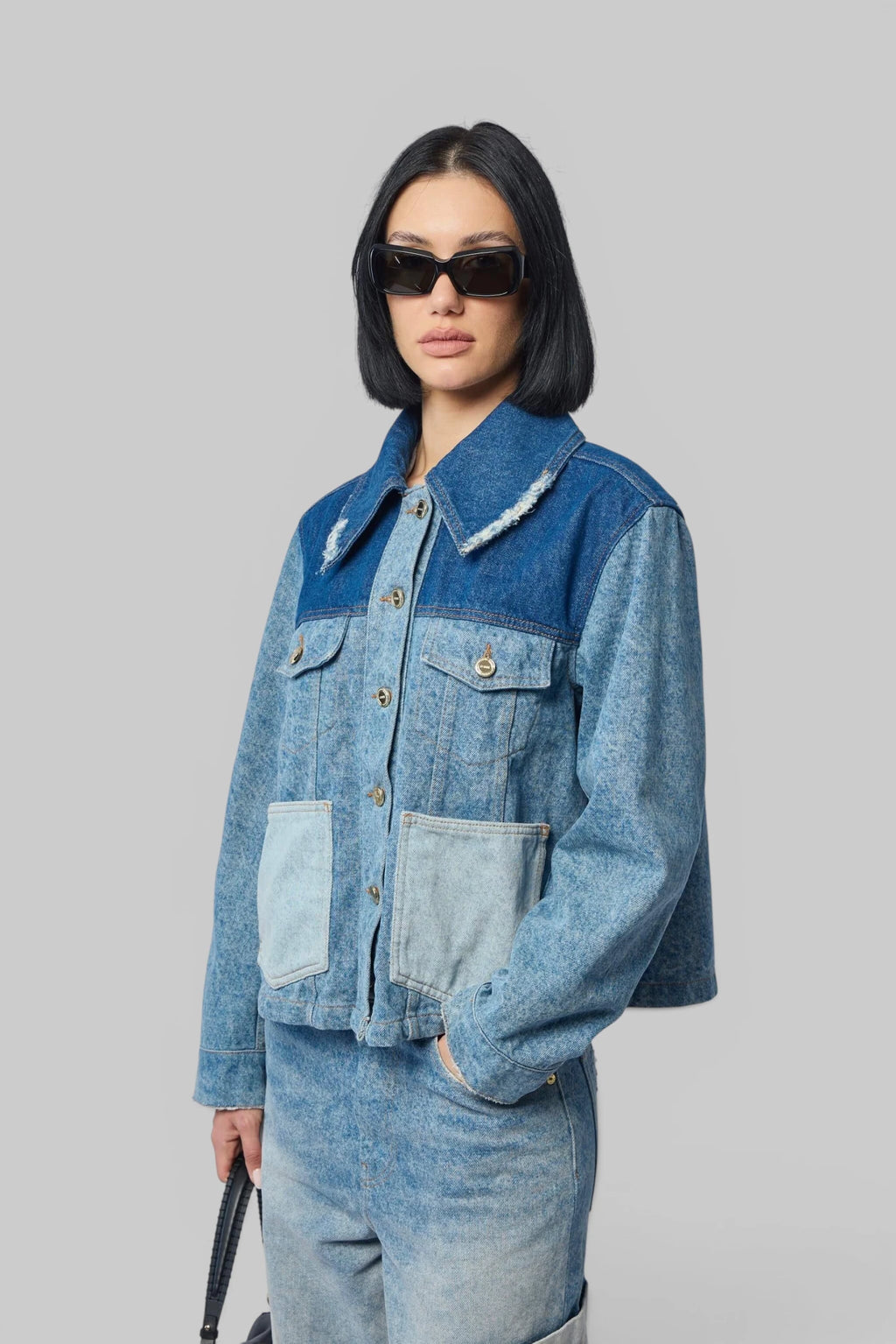 Ganni - Vintage Patchwork Denim Jacket - LABELS