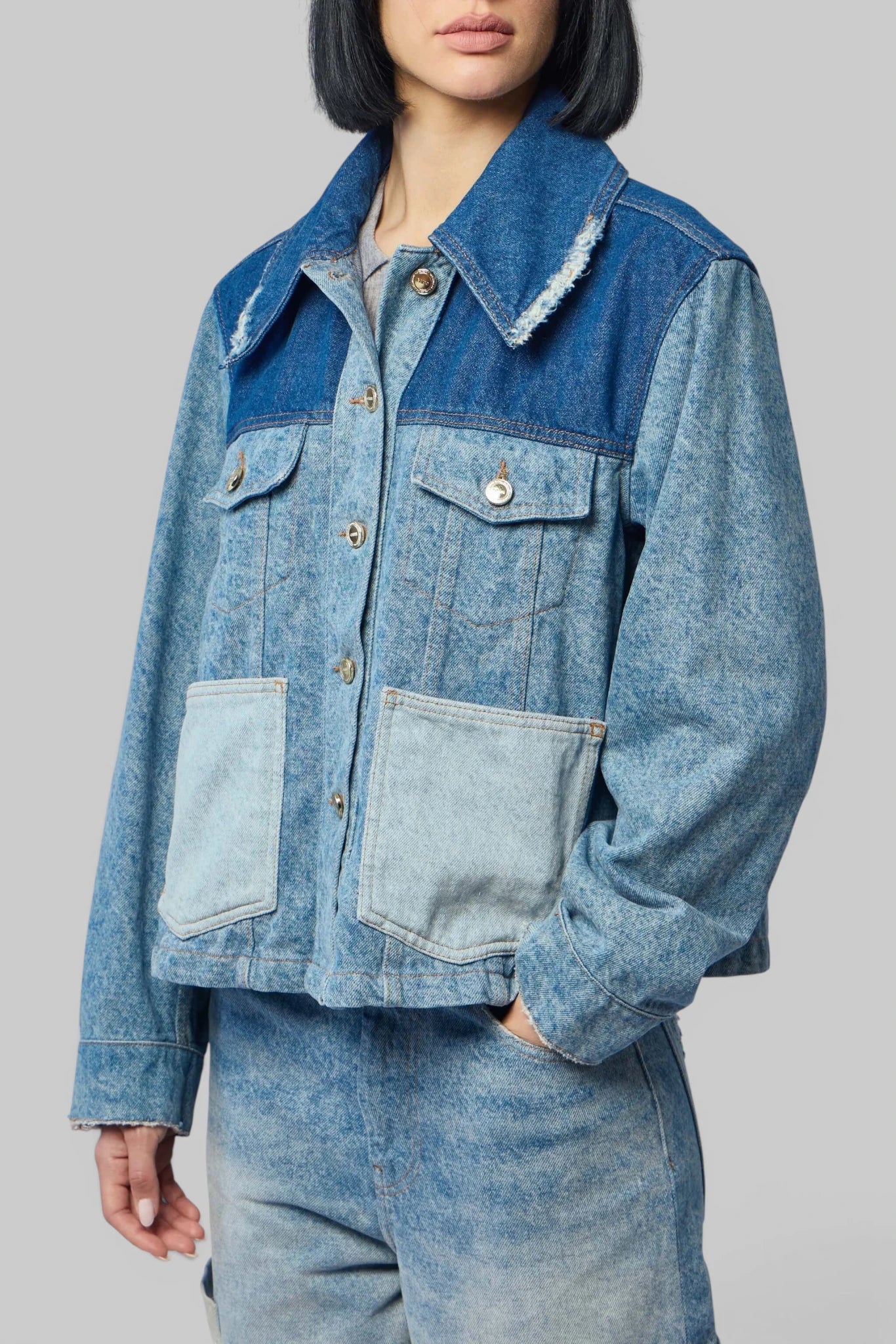 Ganni - Vintage Patchwork Denim Jacket - LABELS