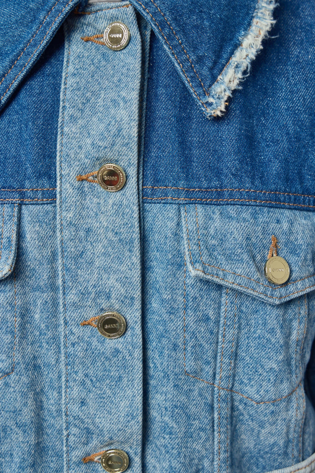 Ganni - Vintage Patchwork Denim Jacket - LABELS