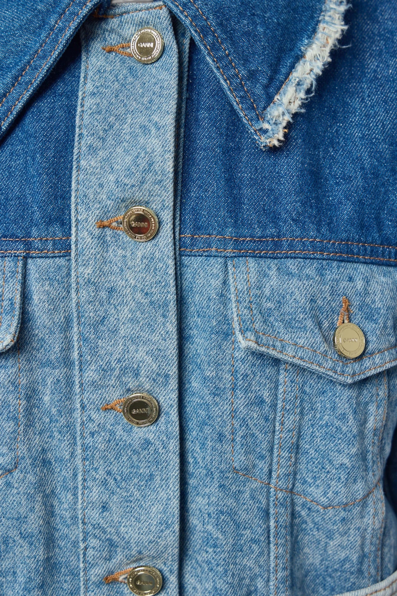 Ganni - Vintage Patchwork Denim Jacket - LABELS